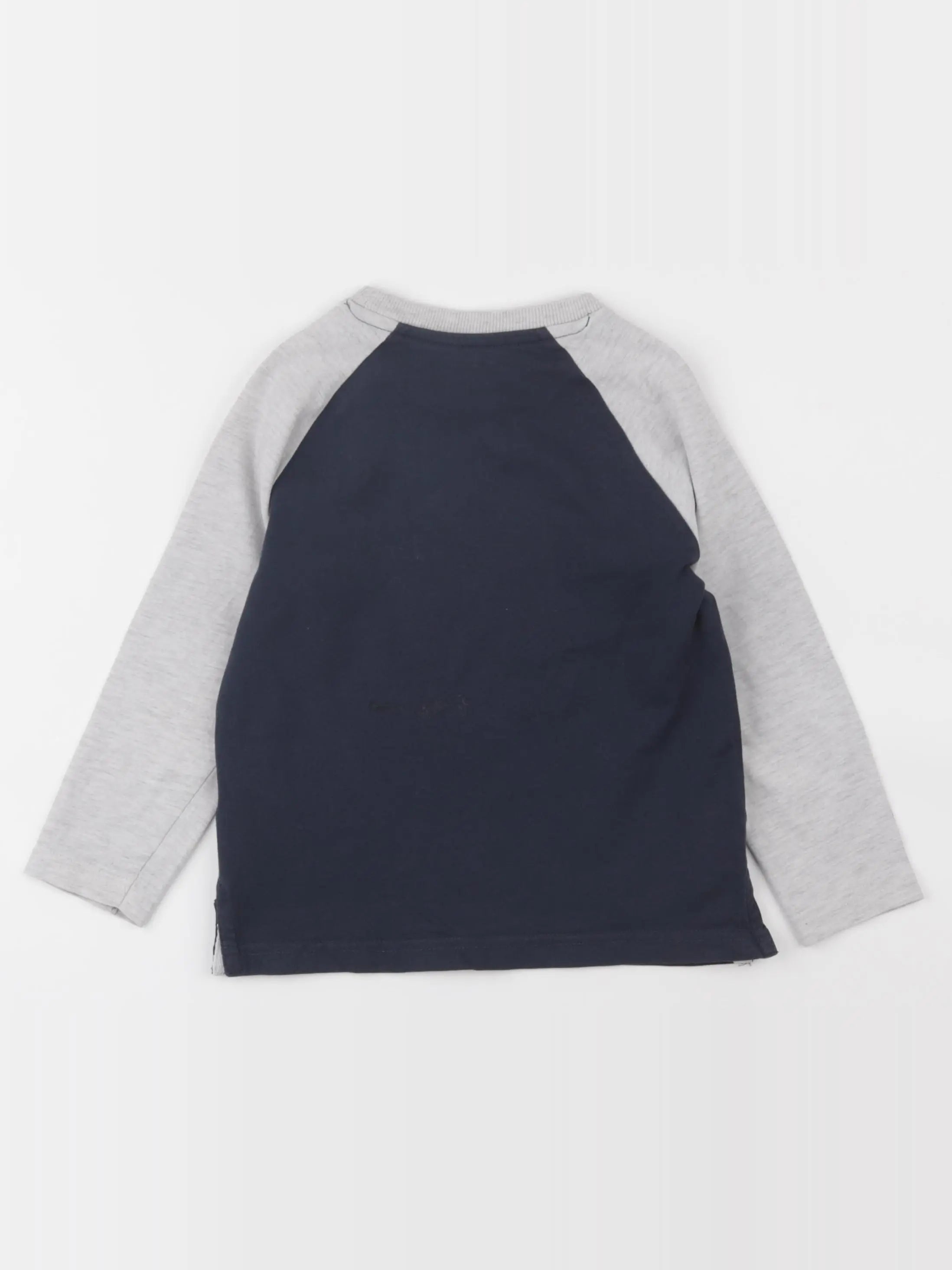 Vertbaudet - tee-shirt gris, bleu - 4 ans