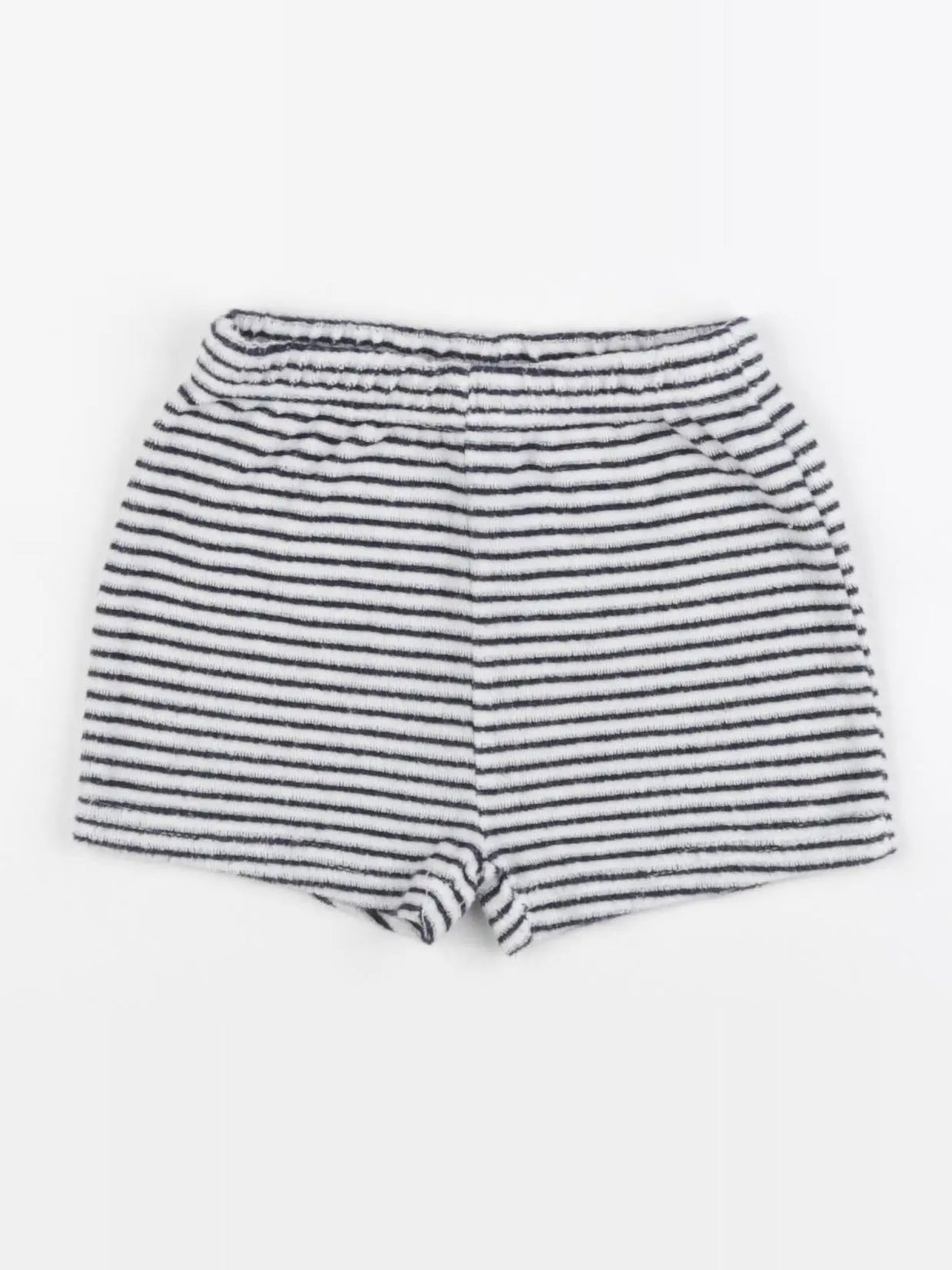 Vertbaudet - short blanc, bleu - 2 ans