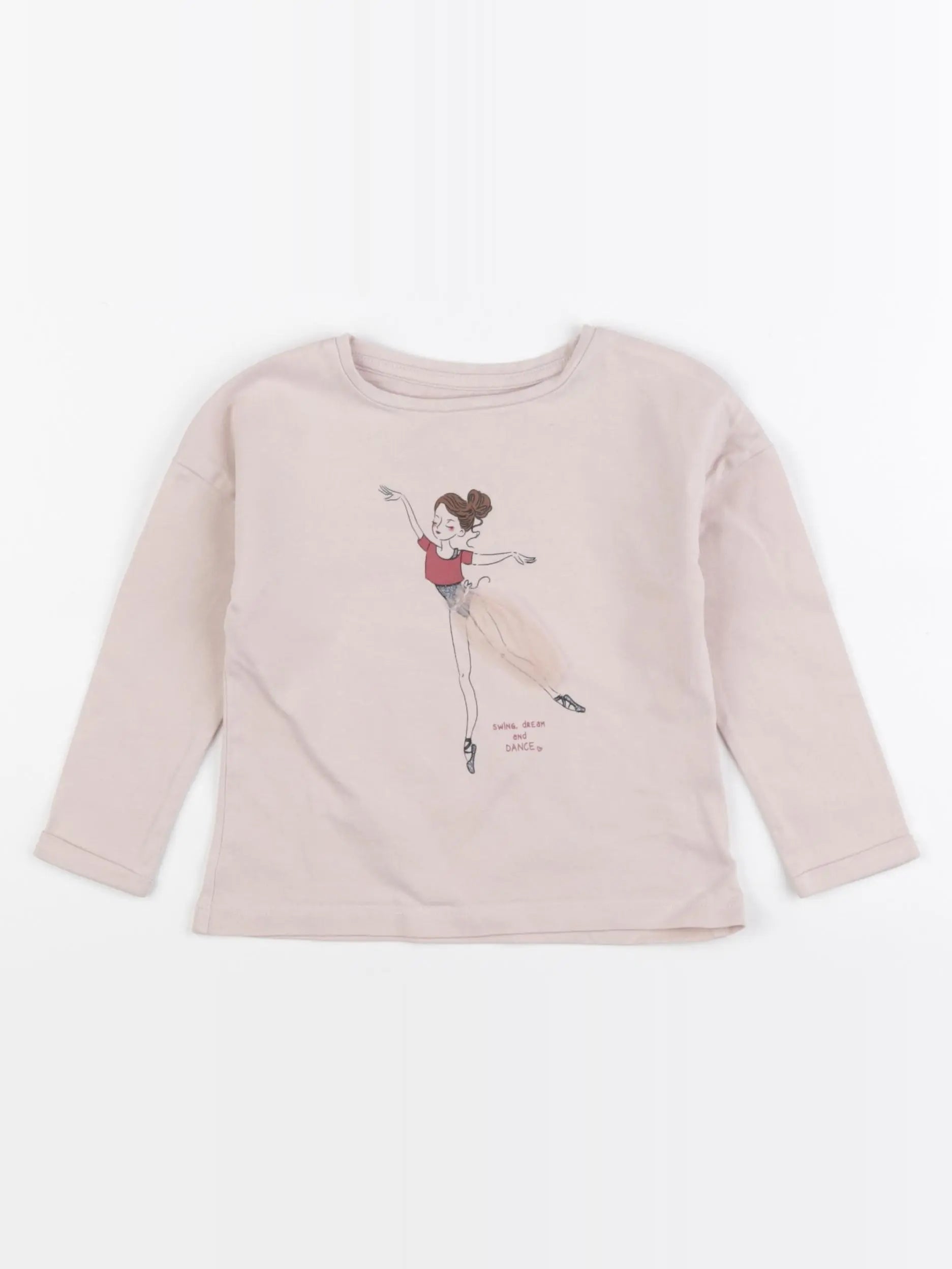 Vertbaudet - tee-shirt rose - 2 ans