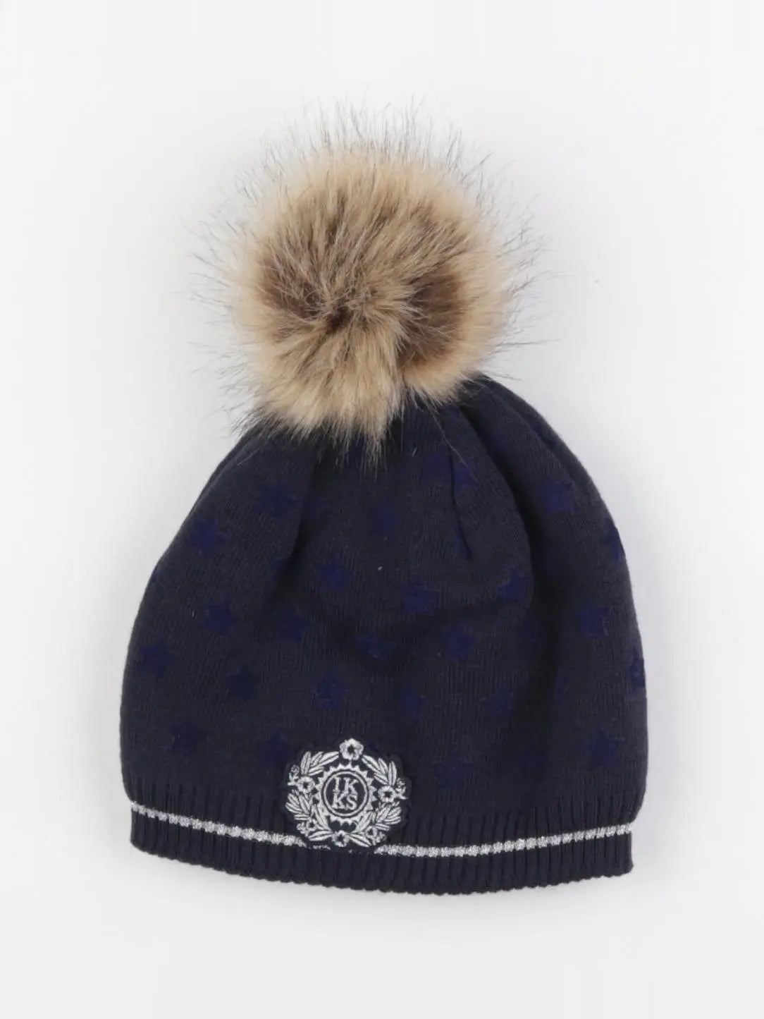 IKKS - bonnet bleu - 5/6 ans