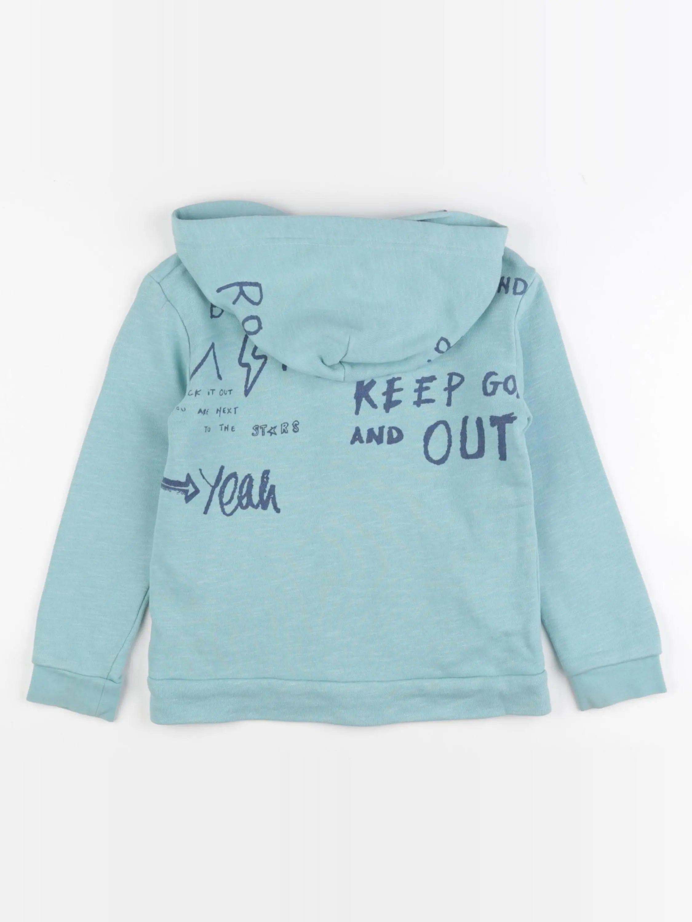 IKKS - sweat imprimé au dos bleu - 5 ans