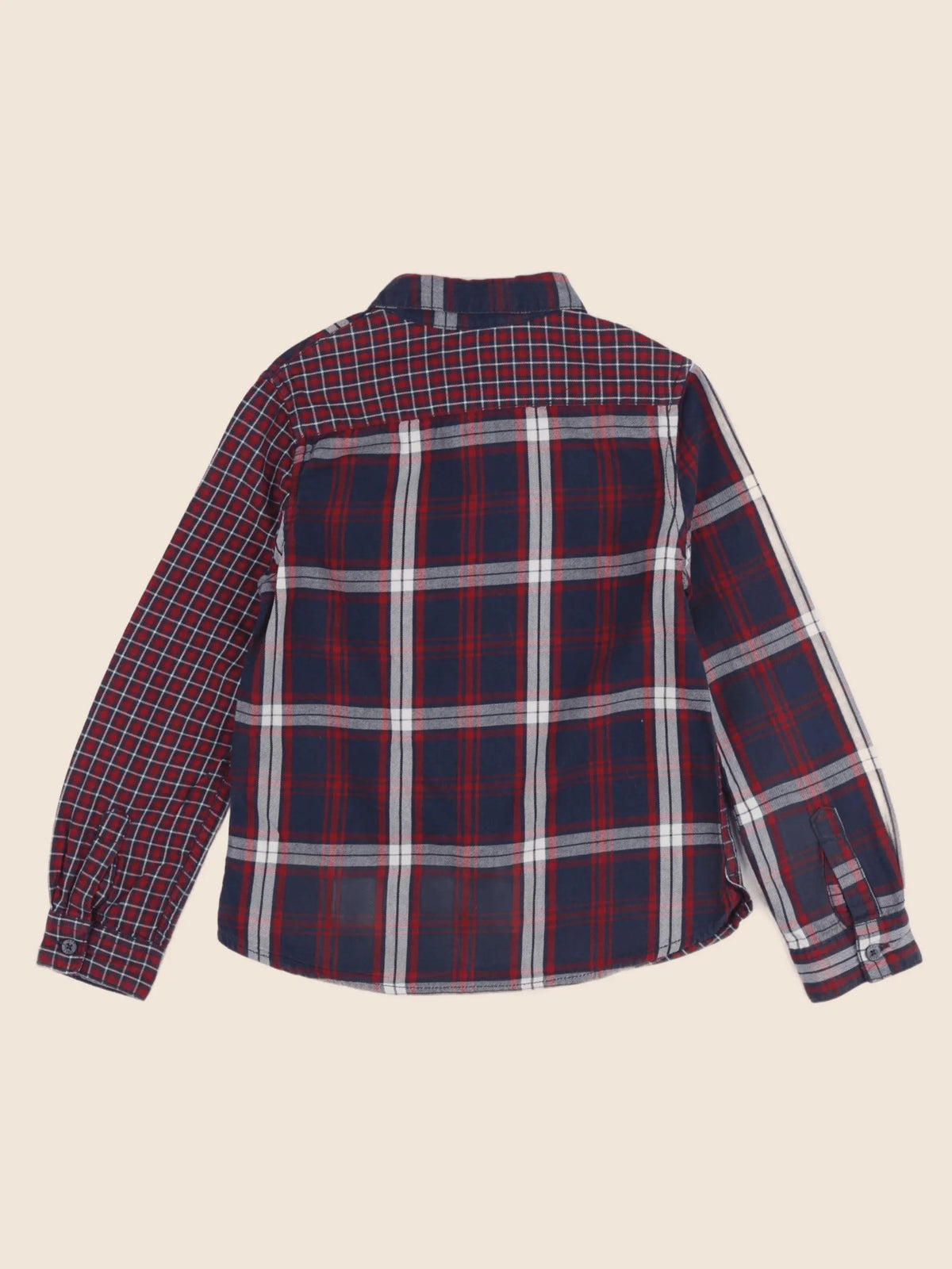 IKKS - chemise bleu, rouge - 6 ans