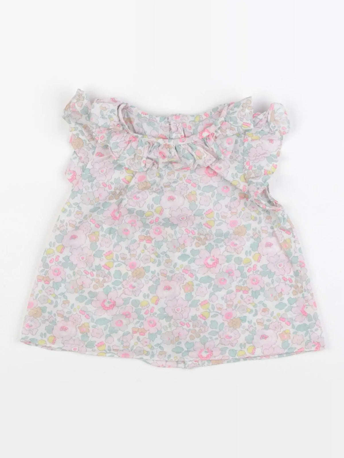 Jacadi - blouse liberty multicolore - 12 mois