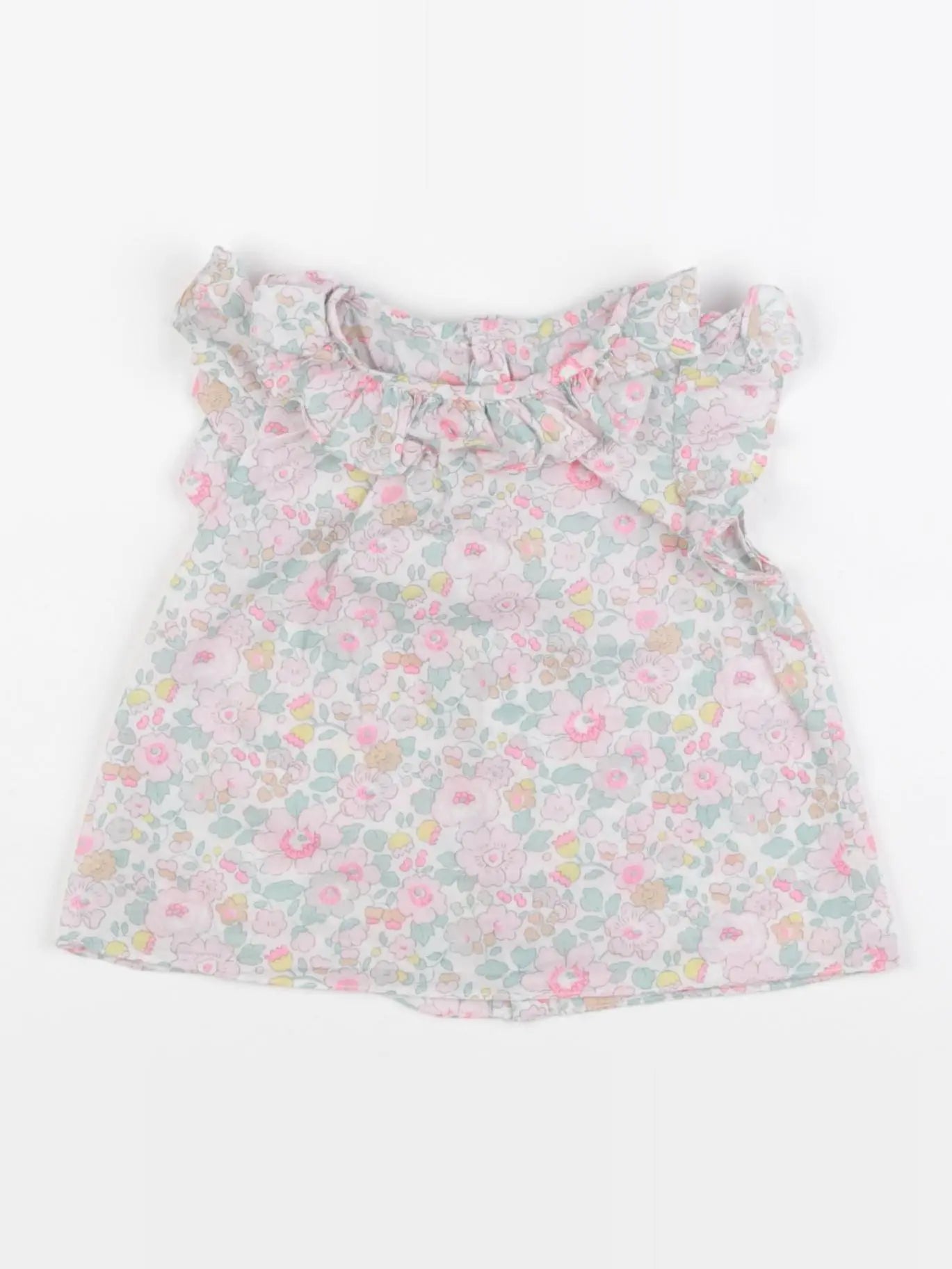 Jacadi - blouse liberty multicolore - 12 mois