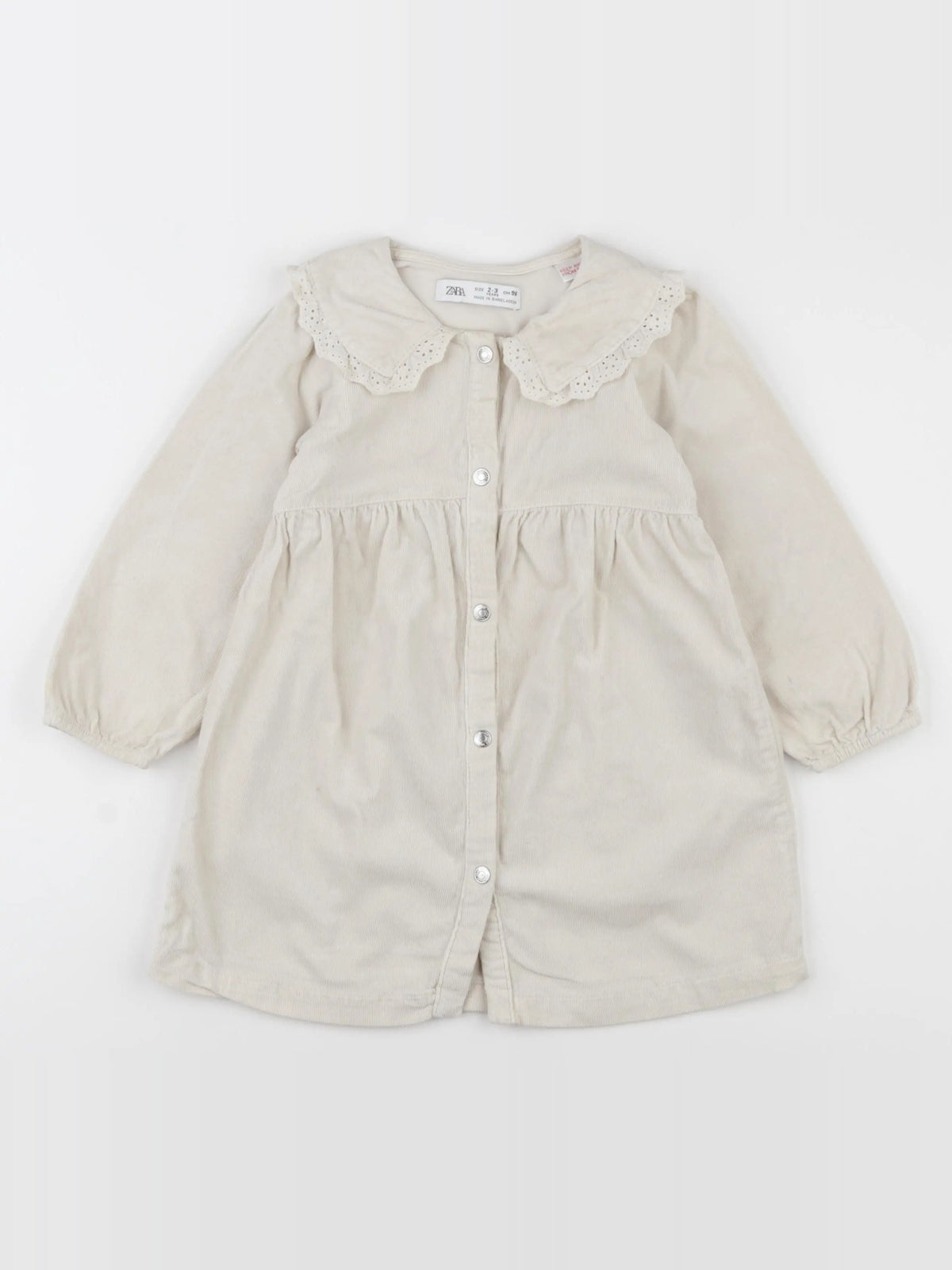 Zara - robe beige - 2/3 ans