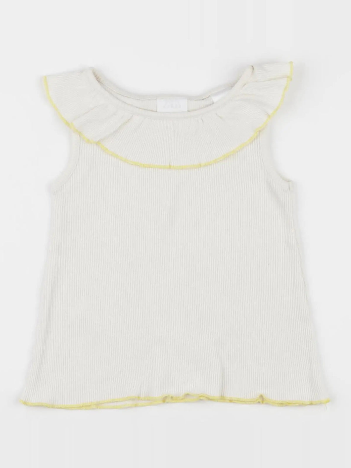 Zara - débardeur jaune, beige - 2/3 ans