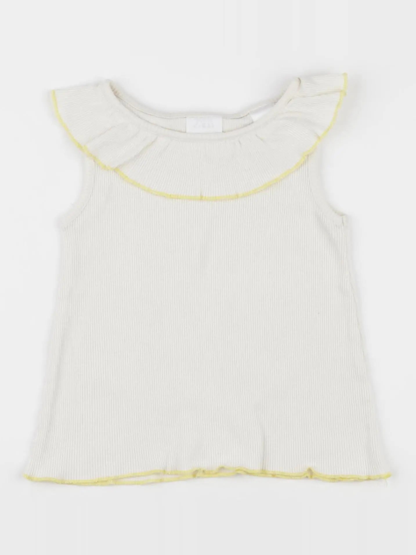 Zara - débardeur jaune, beige - 2/3 ans