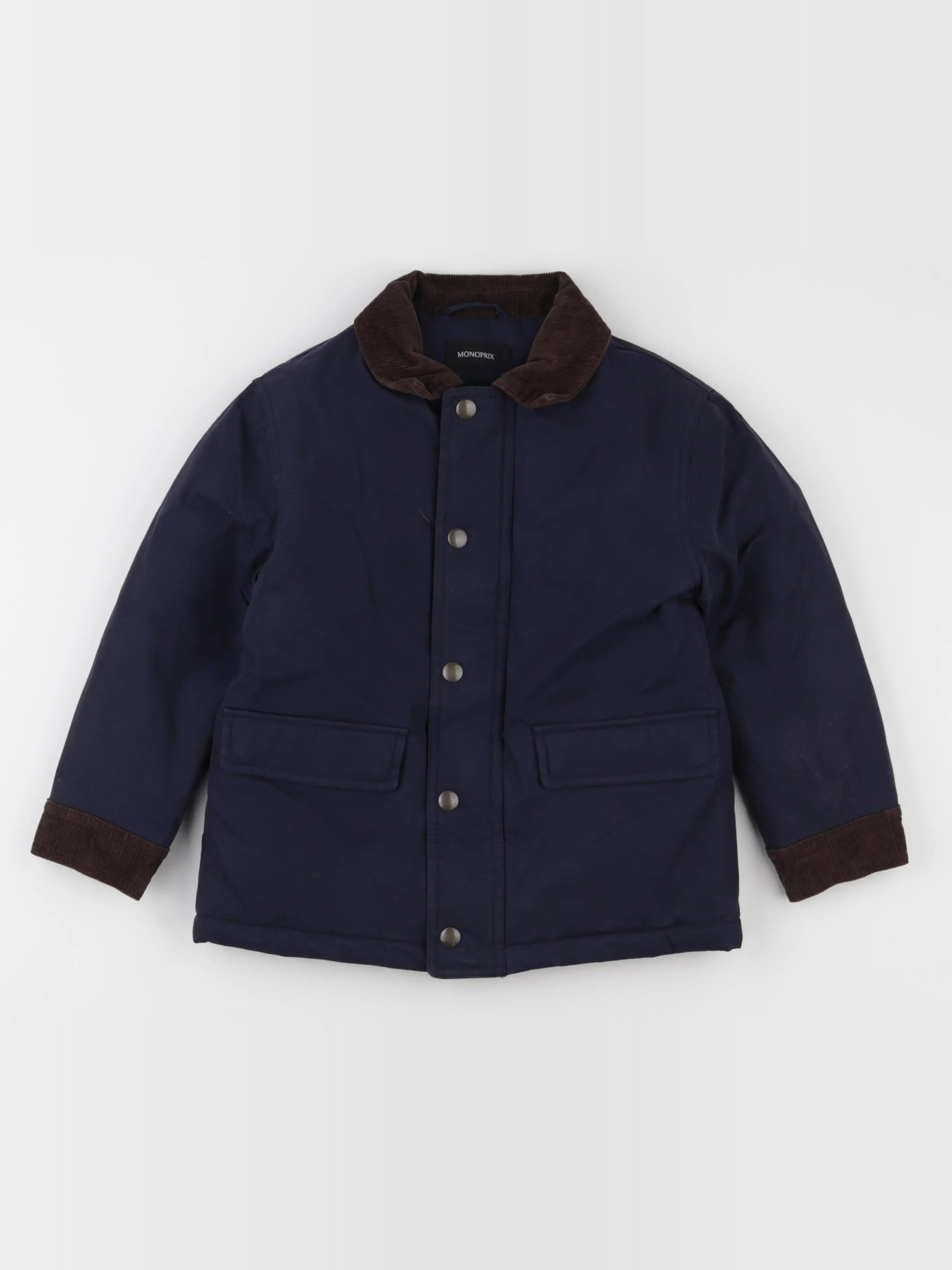 Monoprix - manteau bleu - 6 ans