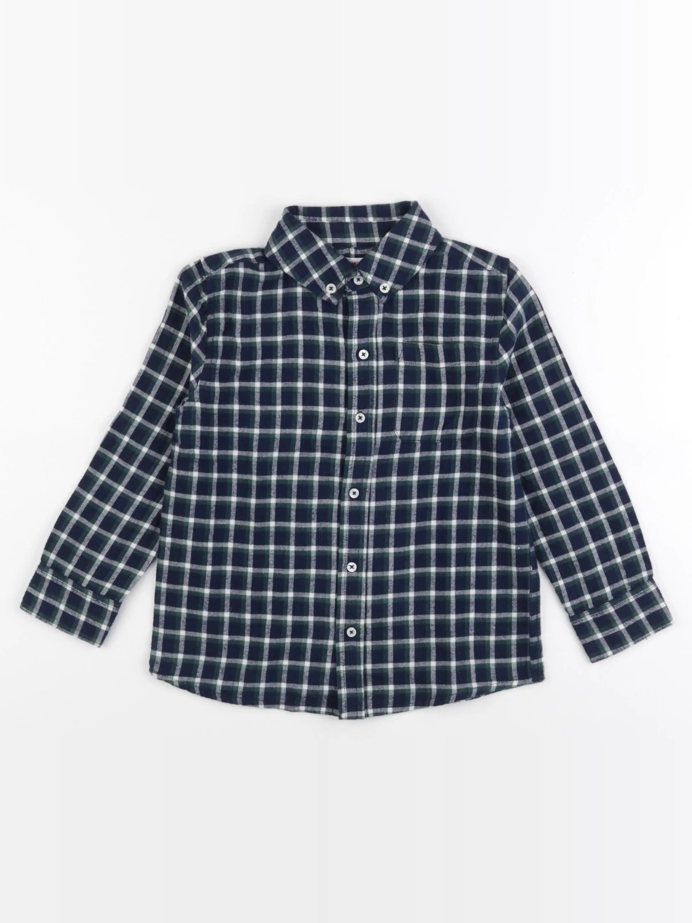 Monoprix - chemise bleu, vert - 5 ans