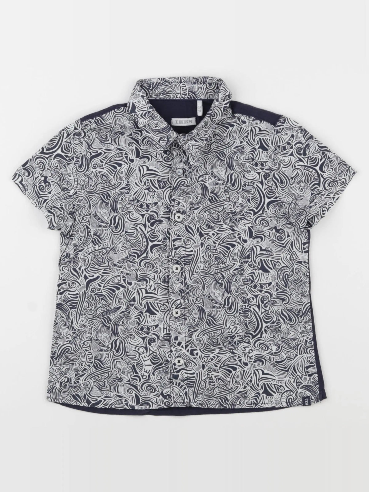 IKKS - chemise blanc, bleu - 3 ans