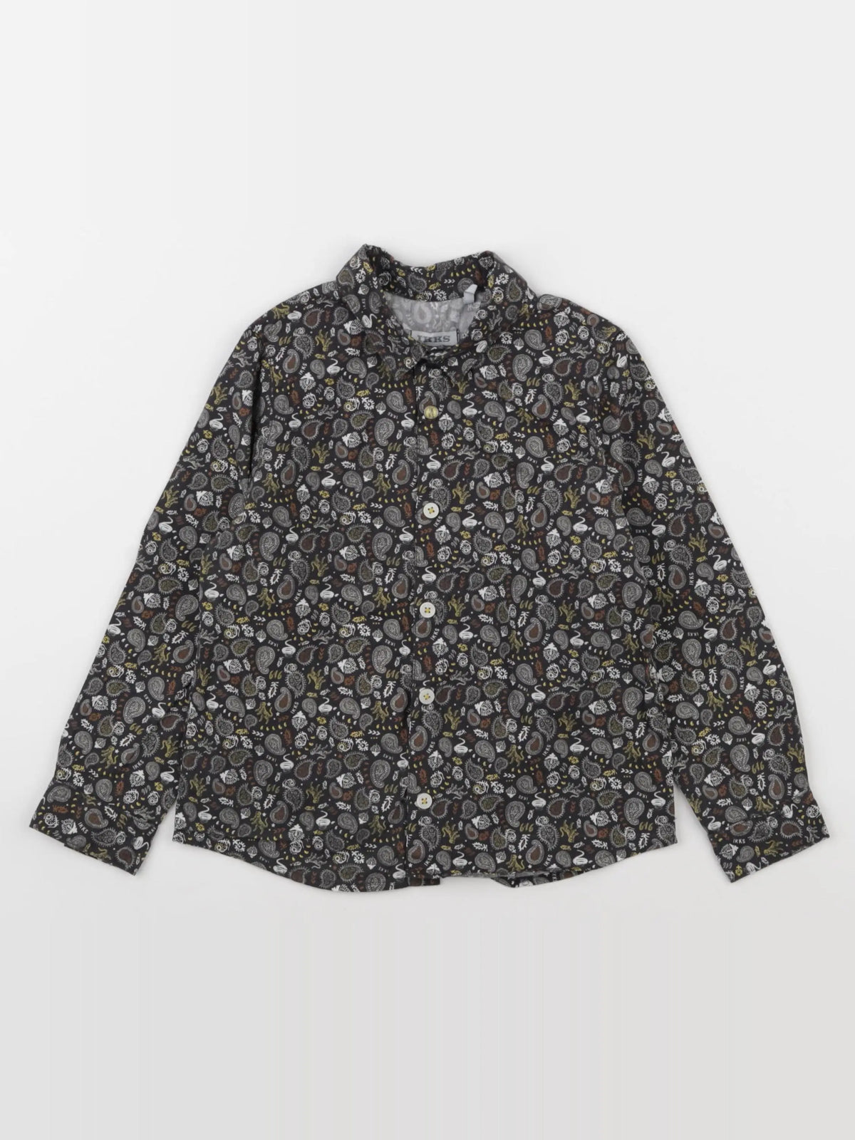 IKKS - chemise marron, jaune - 3 ans