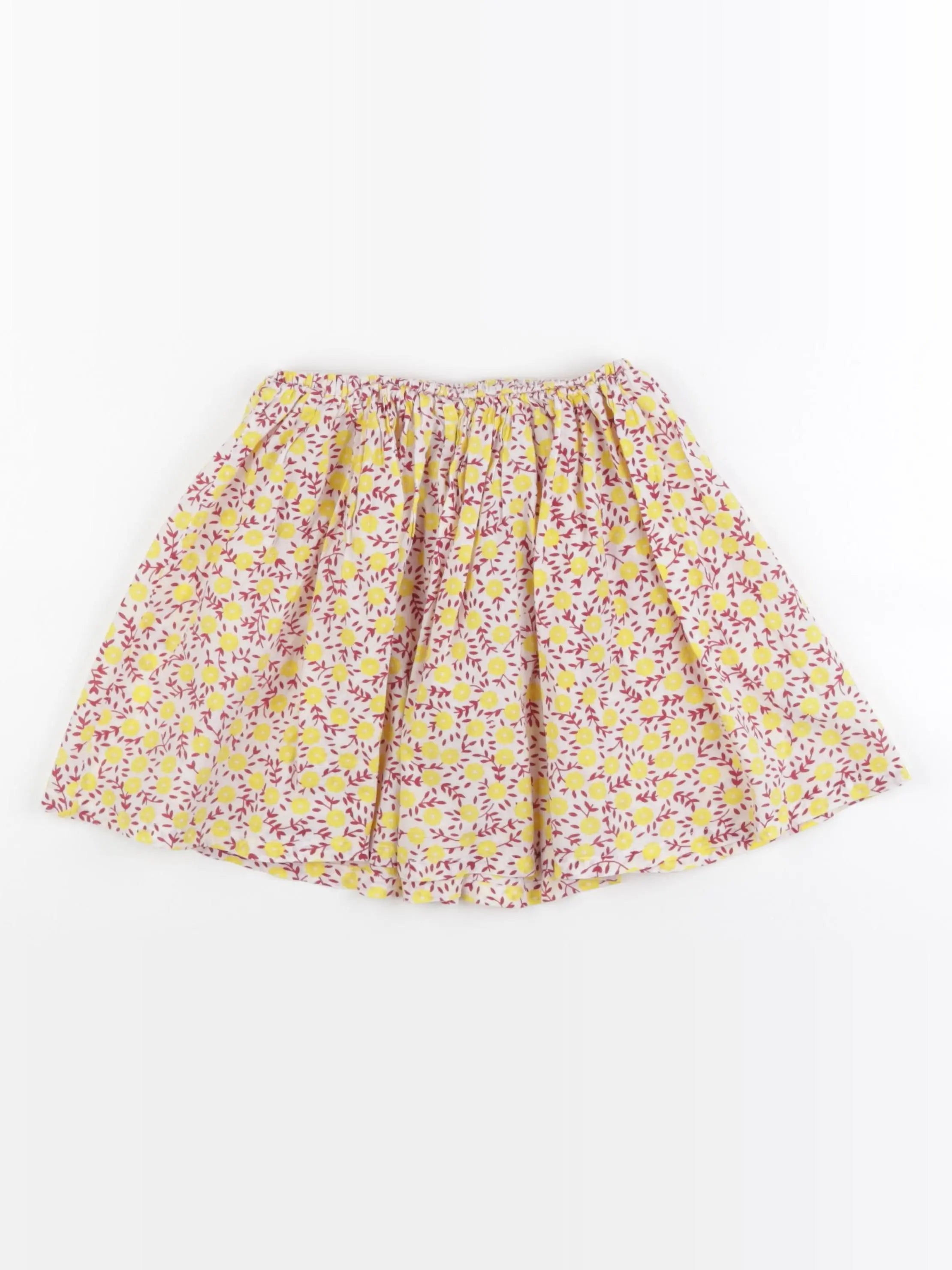 Bonton - jupe jaune, rose - 6 ans