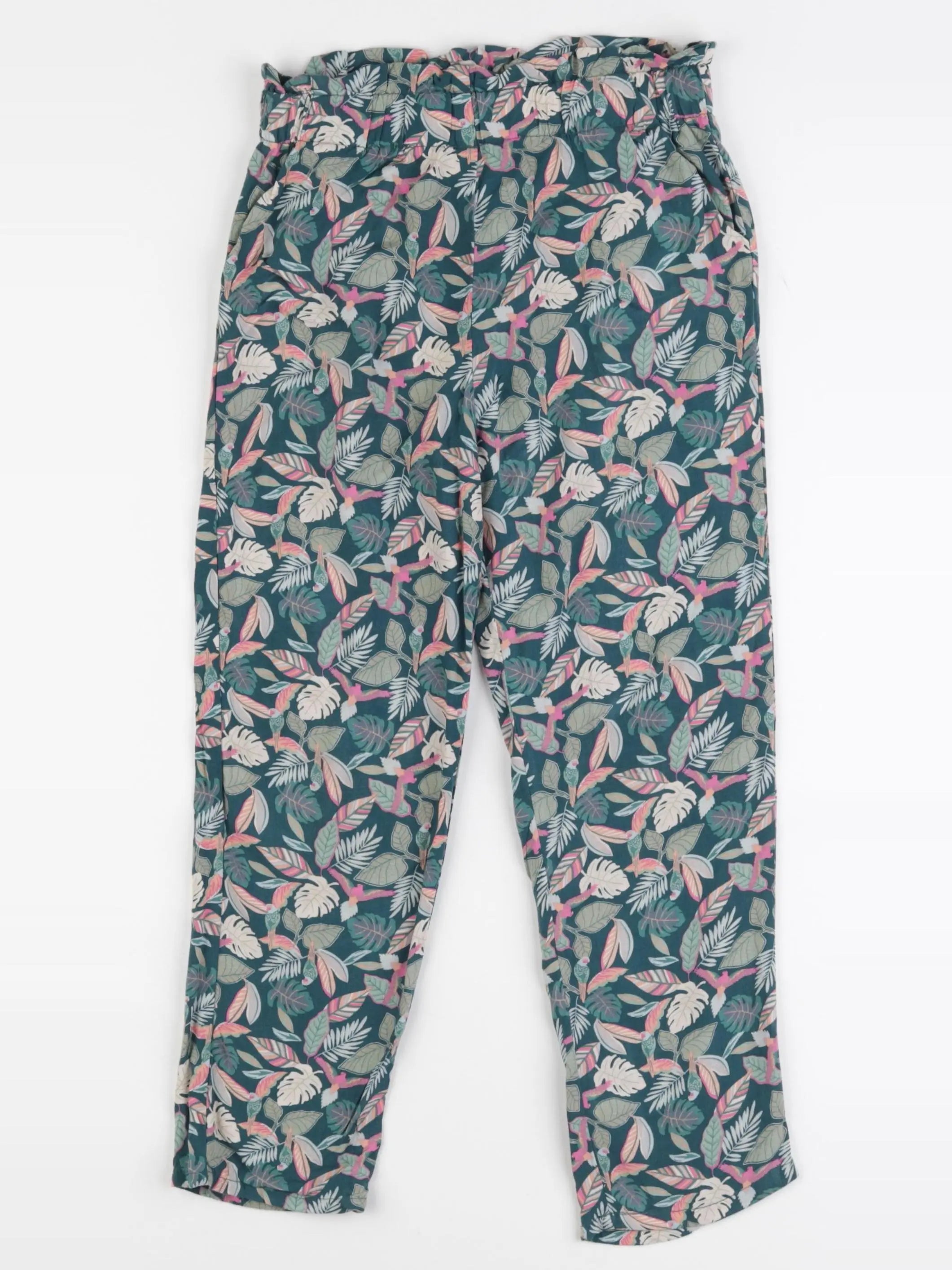 Vertbaudet - pantalon vert - 8 ans