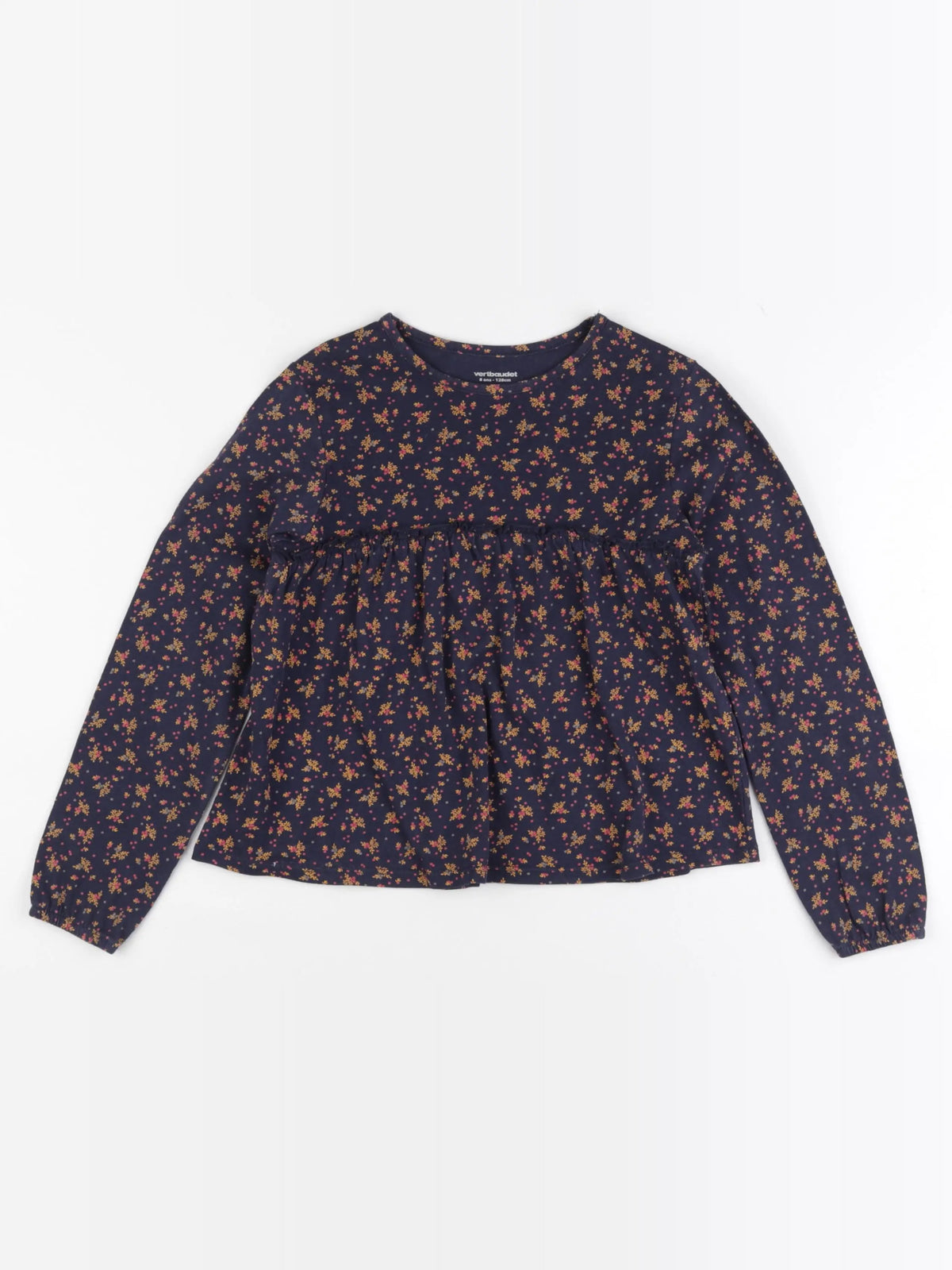 Vertbaudet - tee-shirt bleu - 8 ans