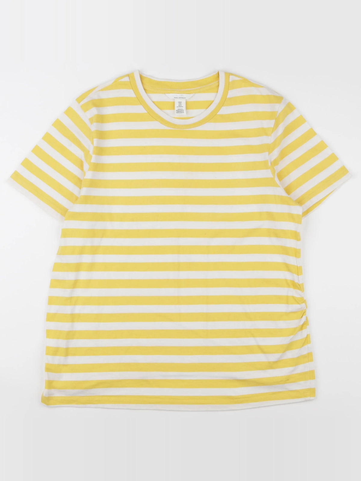 H&M - tee-shirt grossesse jaune - m
