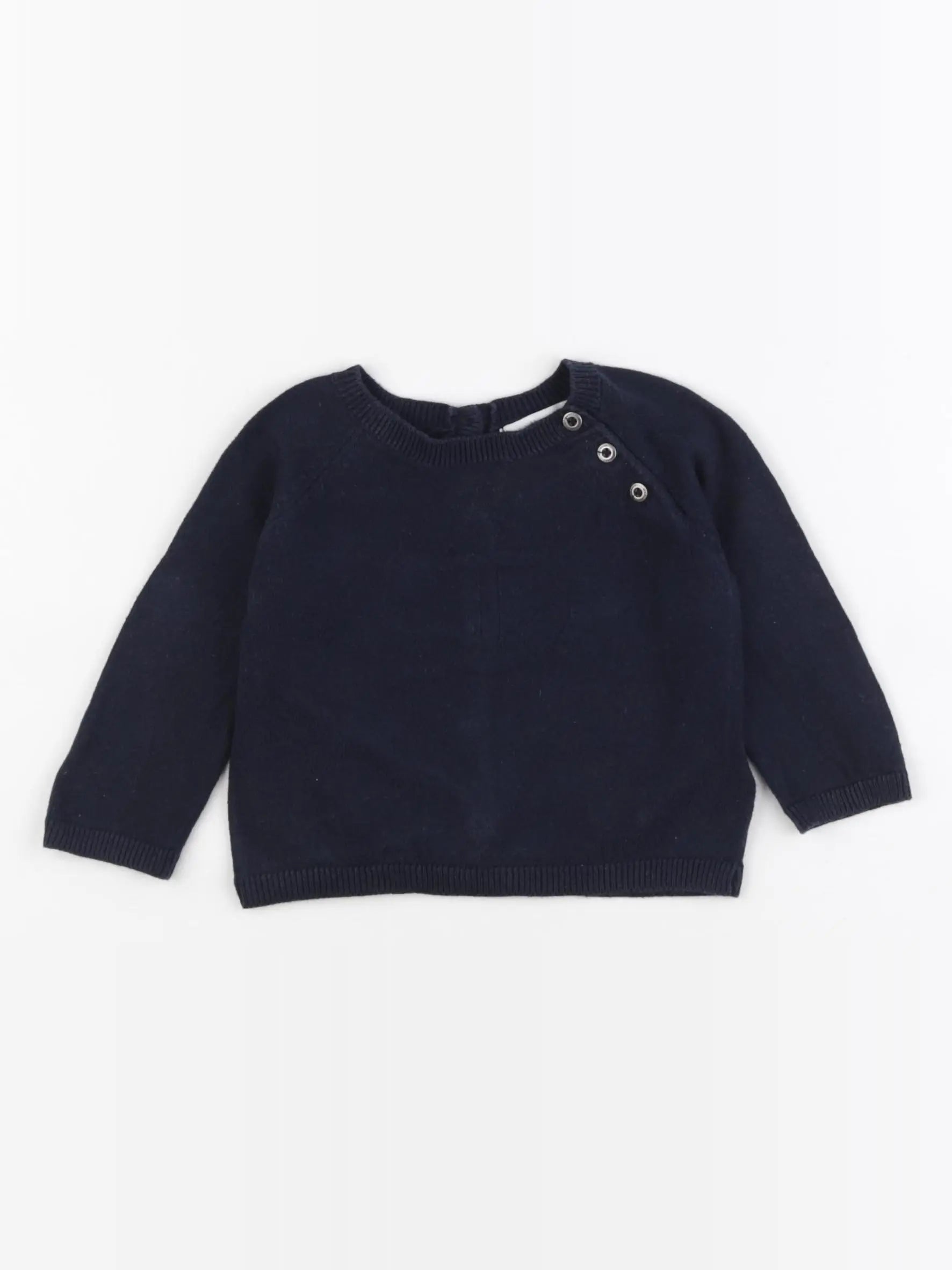 Vertbaudet - pull bleu - 6 mois