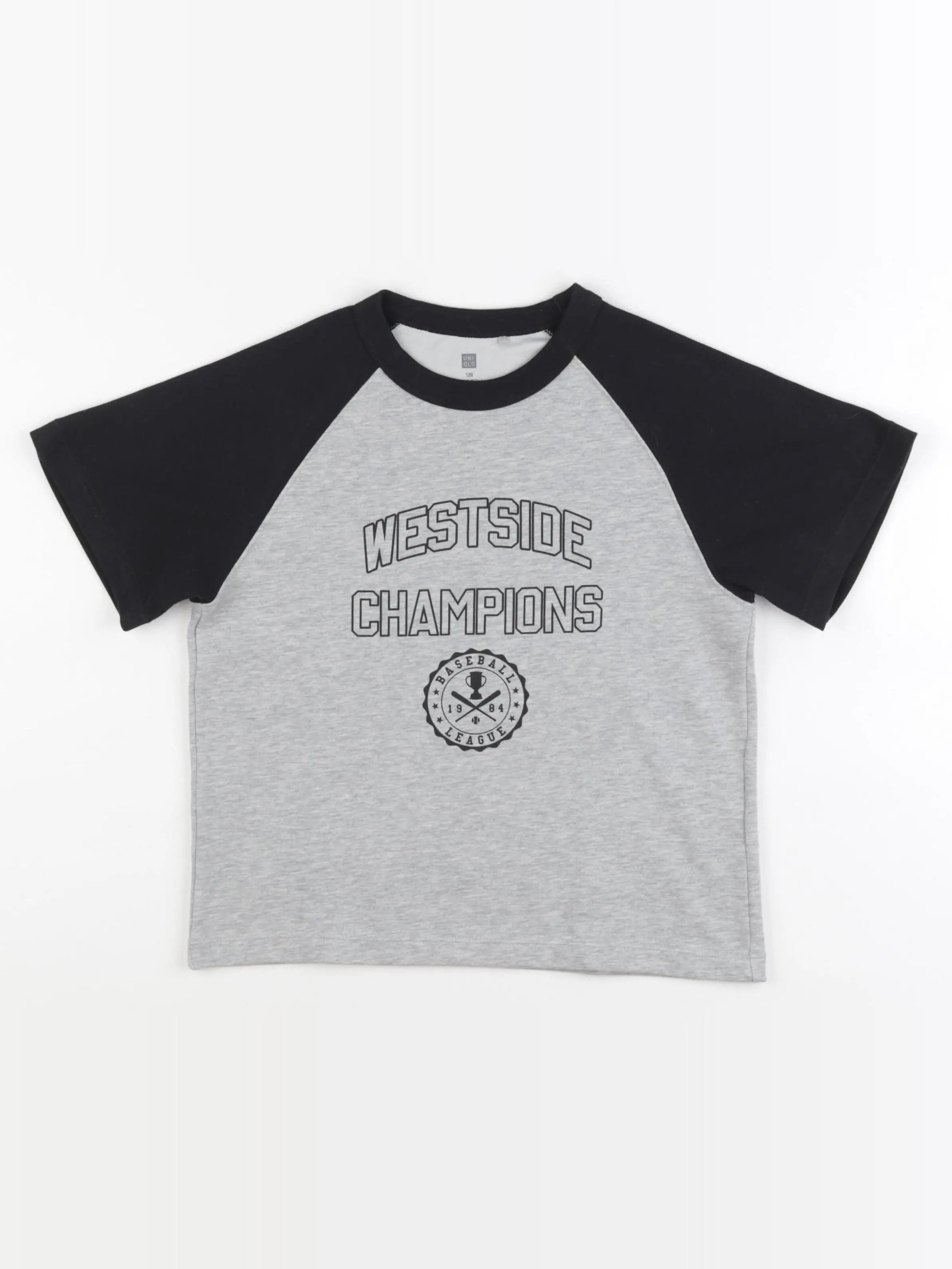 Uniqlo - tee-shirt gris - 6 ans