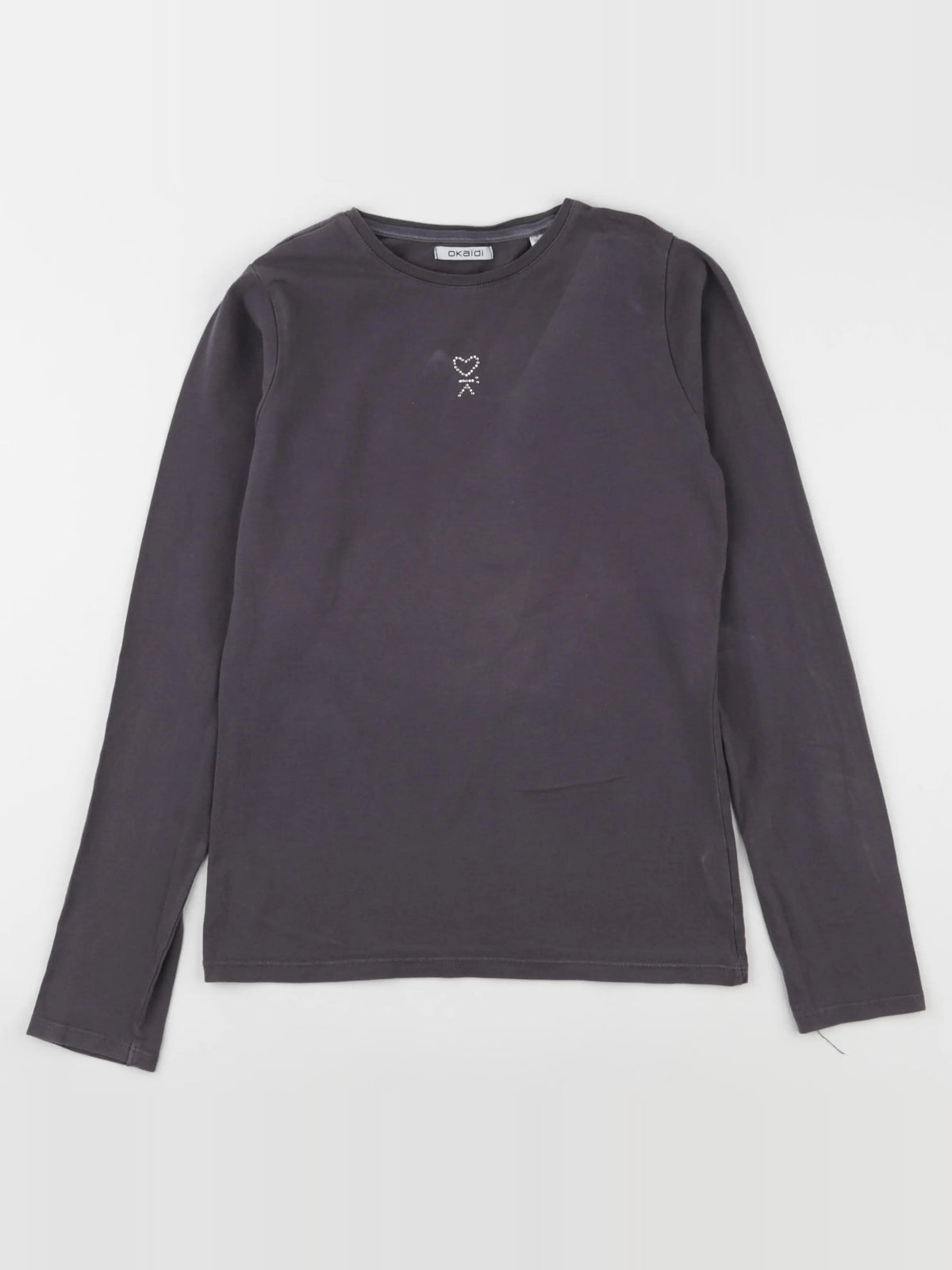 Okaidi - tee-shirt gris - 14 ans