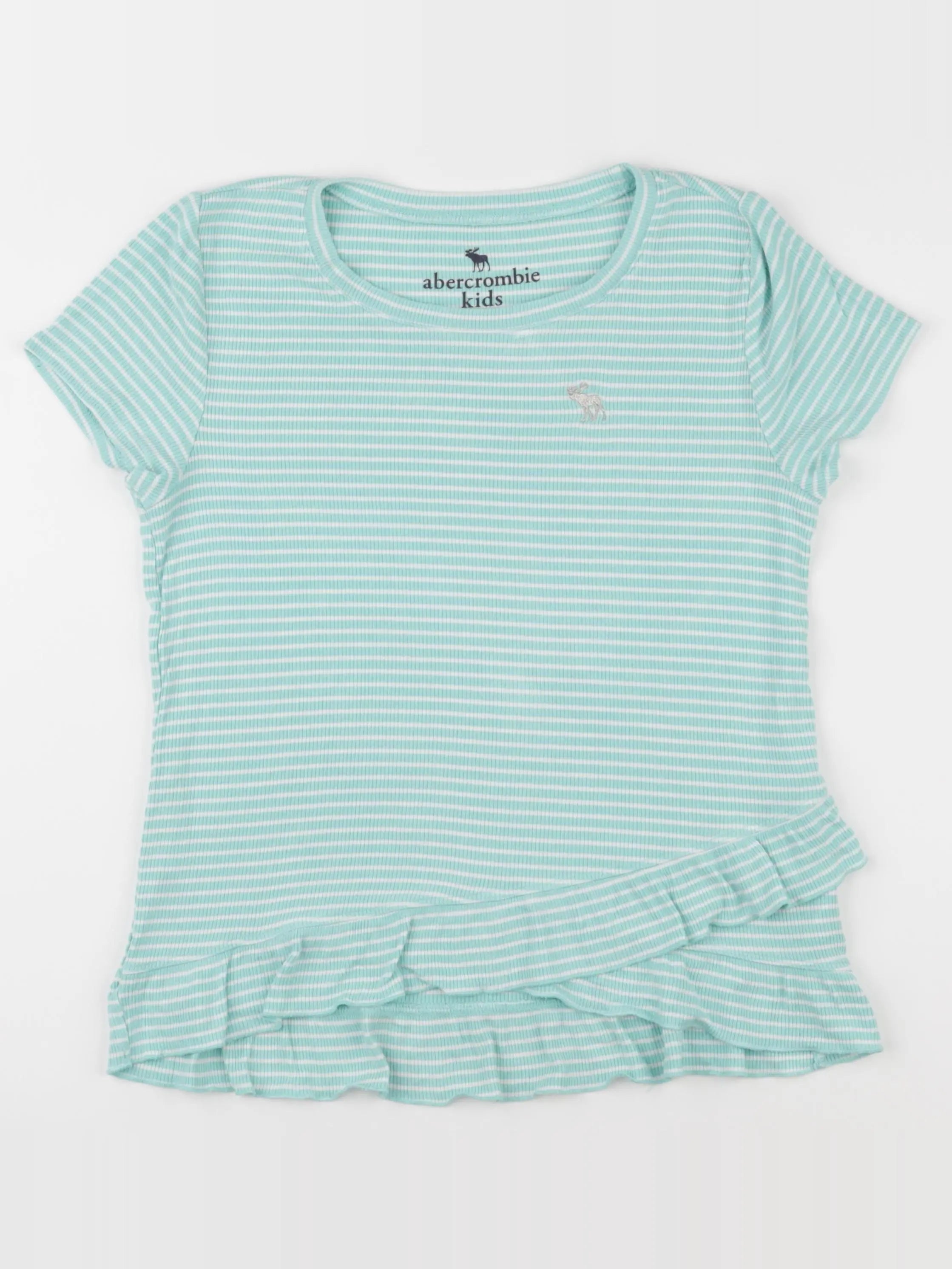 Abercrombie - tee-shirt bleu, blanc - 11/12 ans