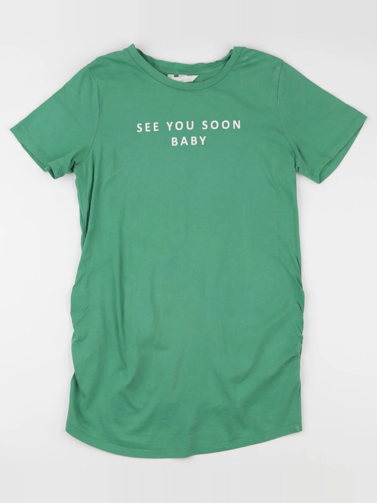 H&M - tee-shirt grossesse vert - s