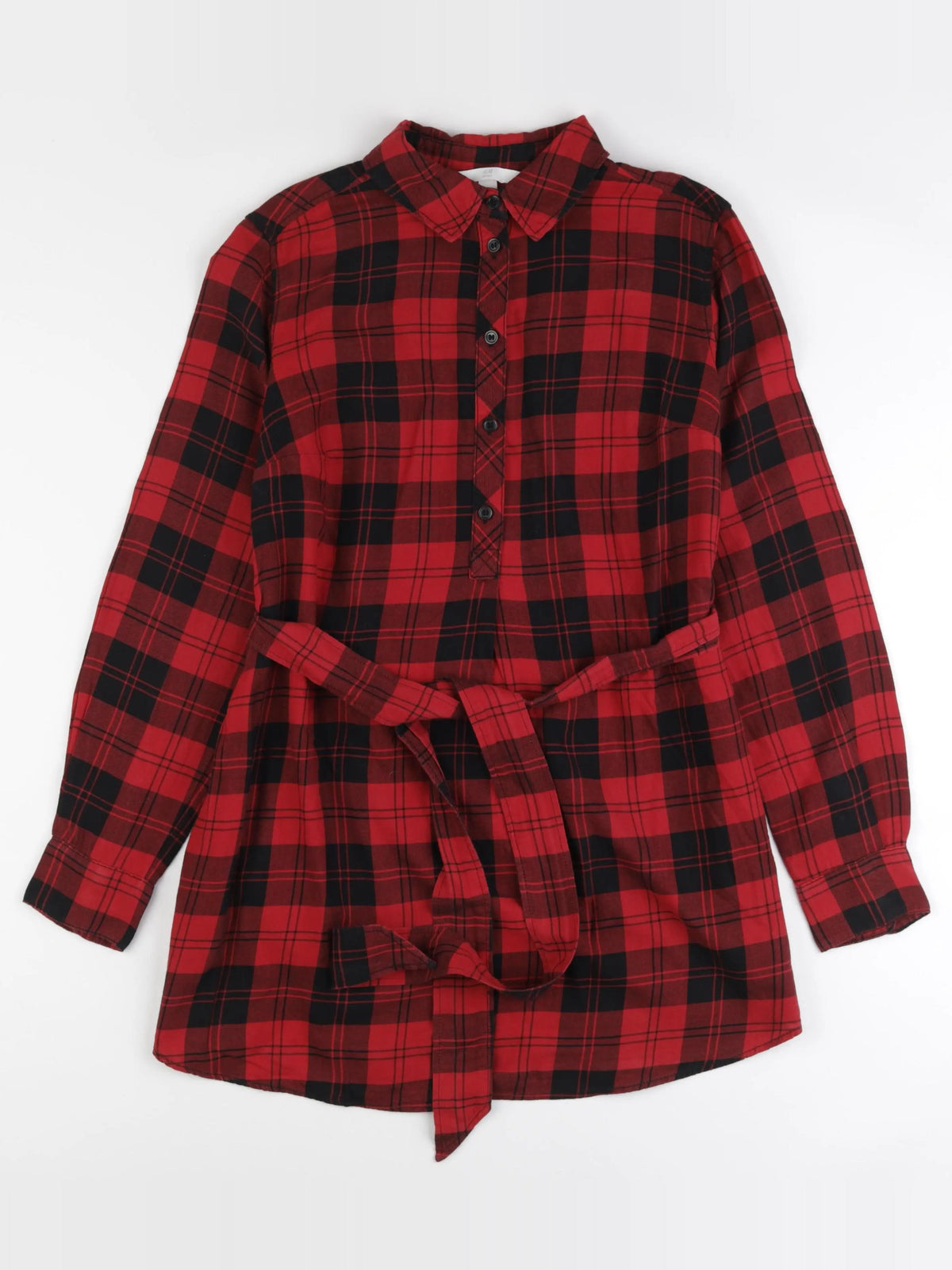 H&M - robe grossesse rouge - s