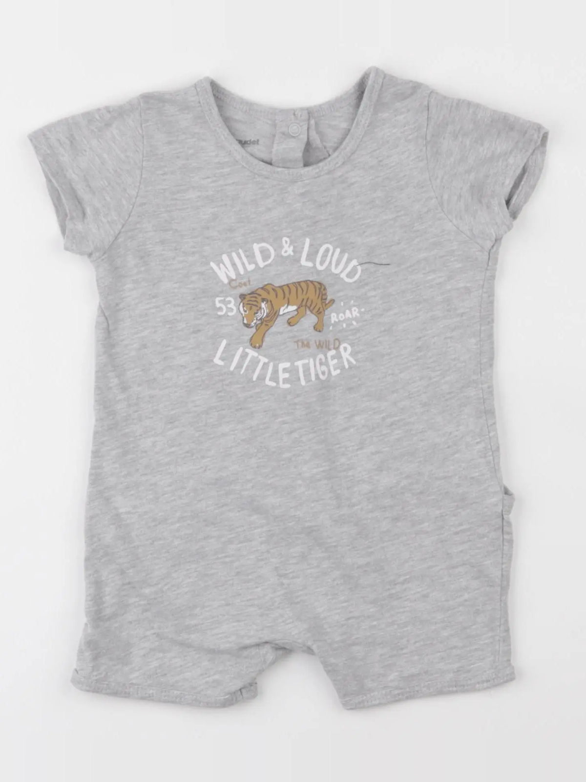 Vertbaudet - pyjama coton gris - 6 mois