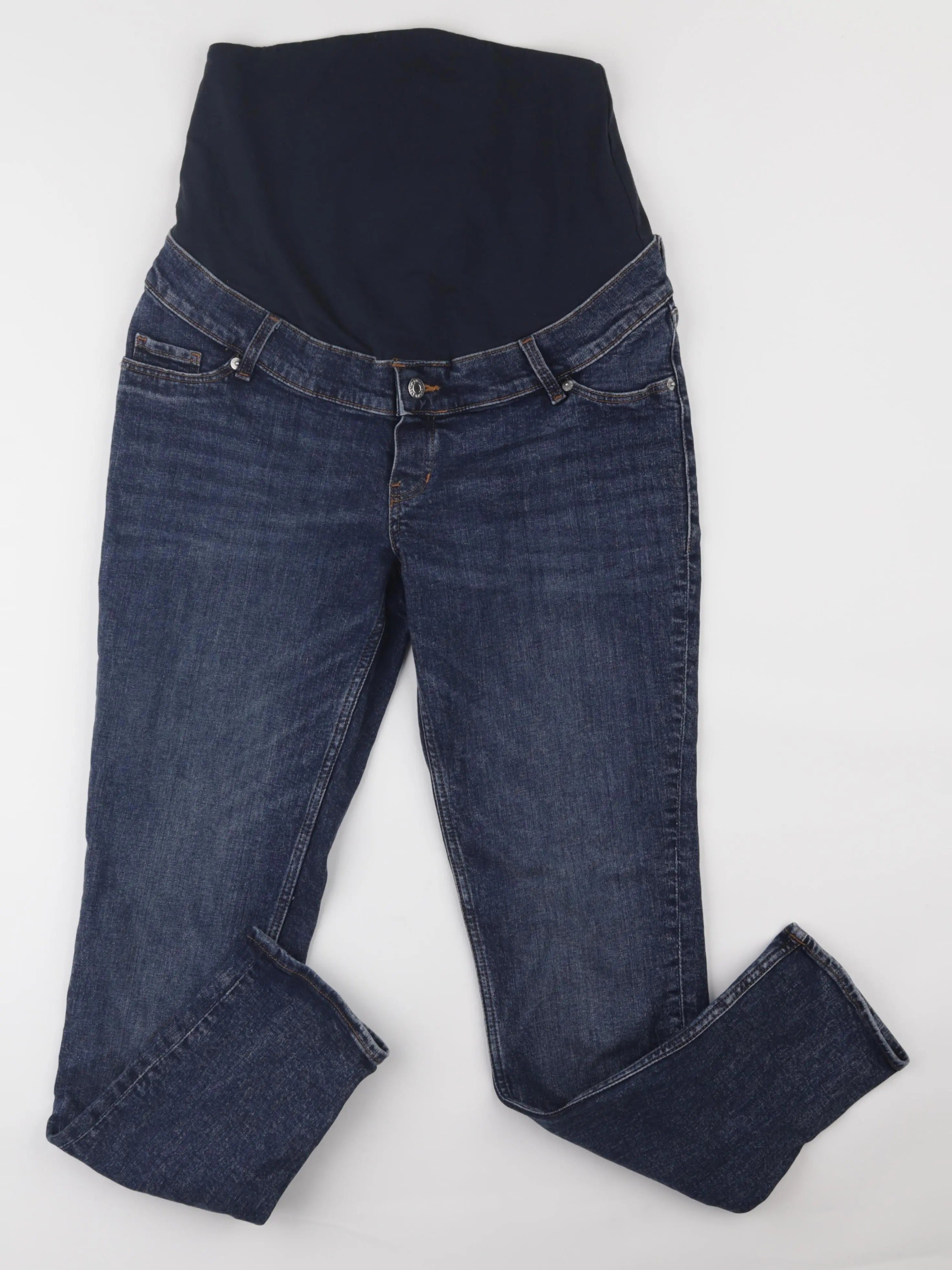 H&M - jean grossesse bleu - s