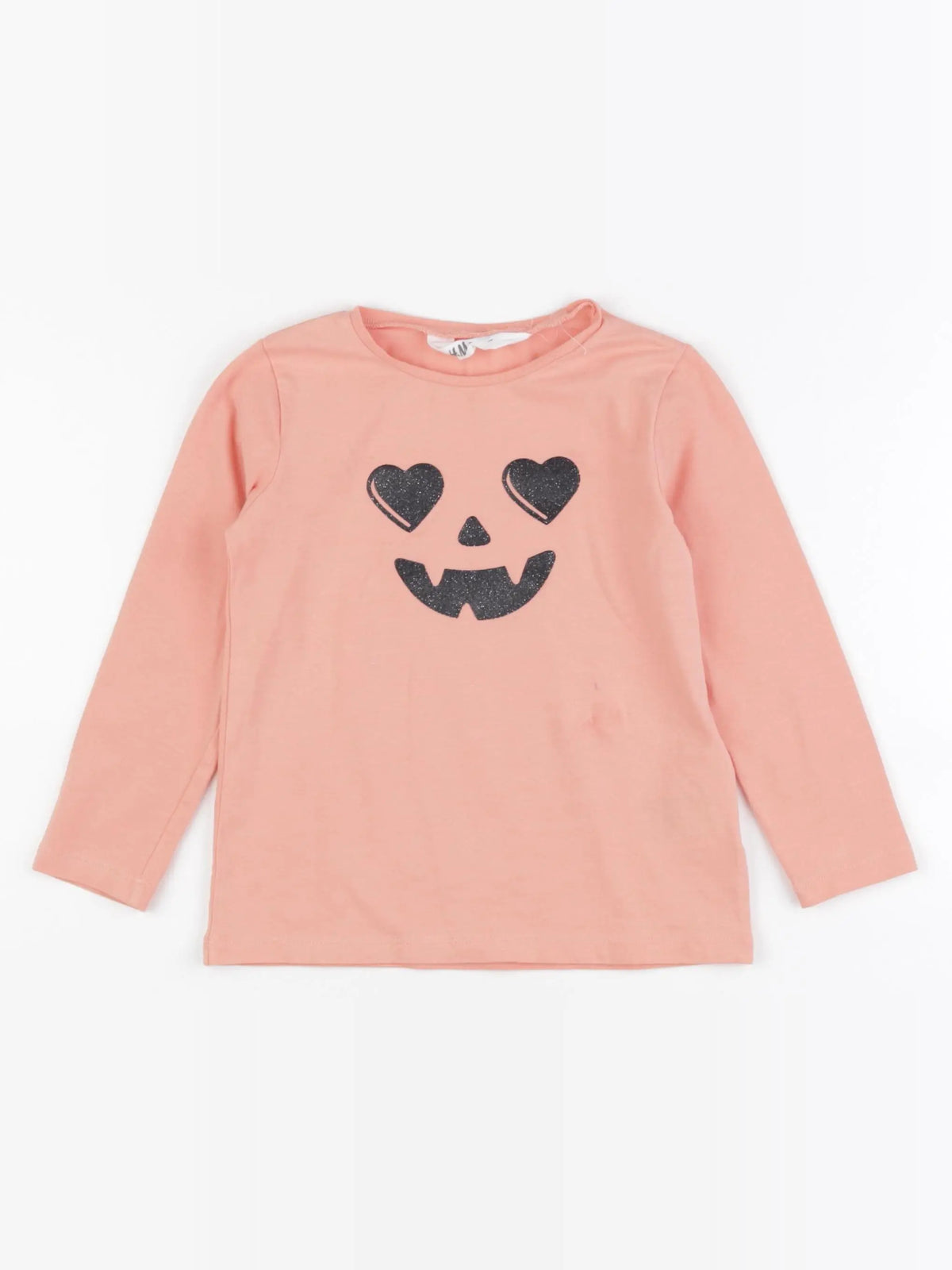 H&M - tee-shirt orange - 3/4 ans