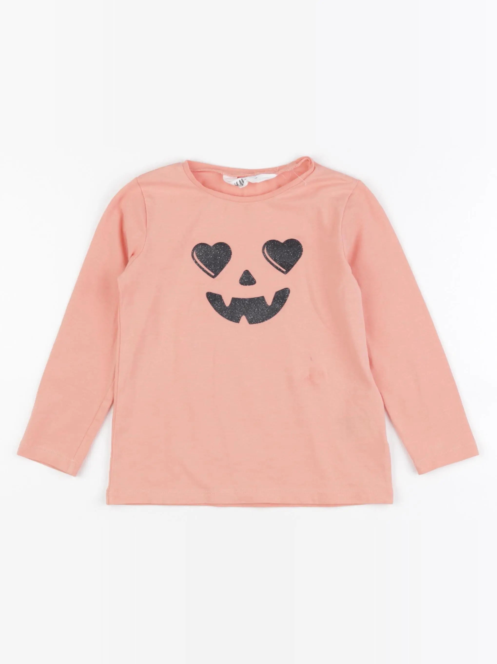 H&M - tee-shirt orange - 3/4 ans
