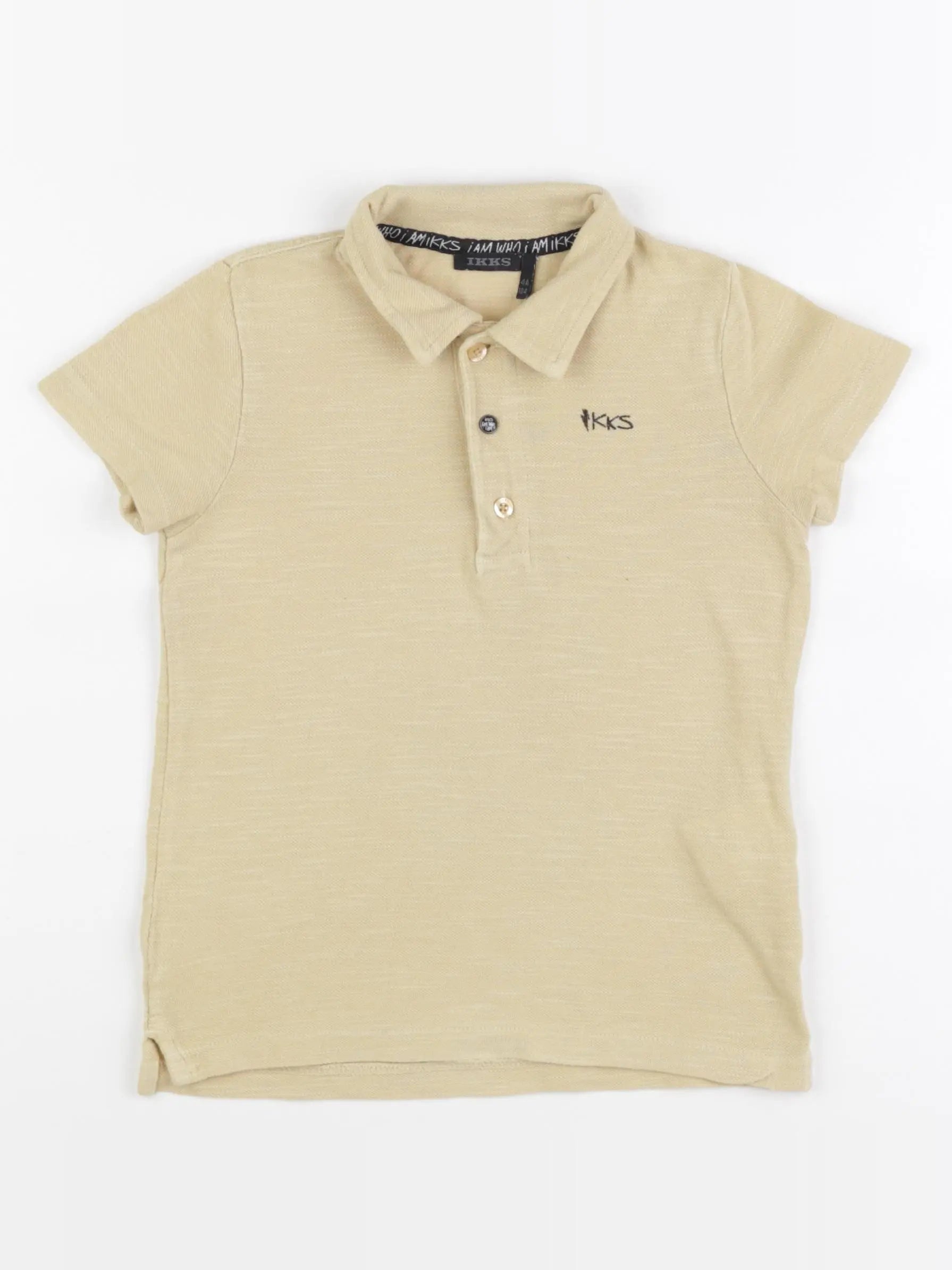 IKKS - polo imprimé au dos jaune - 4 ans