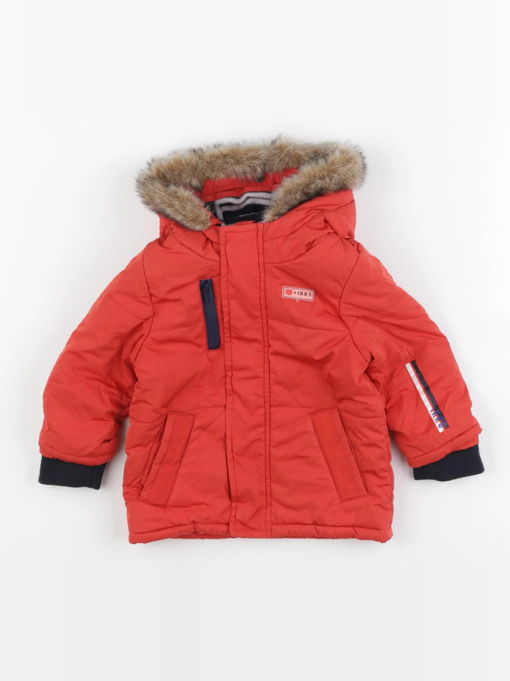 IKKS - parka rouge - 12 mois