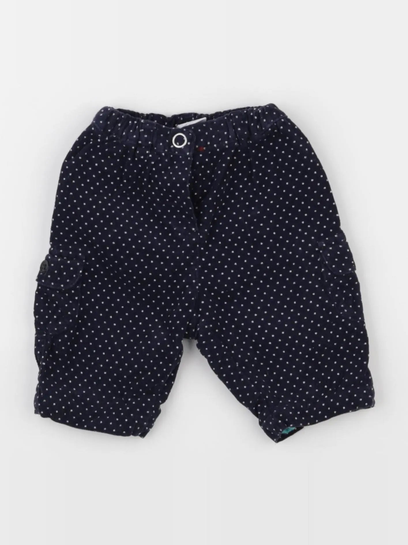 Petit Bateau - pantalon bleu - 3 mois