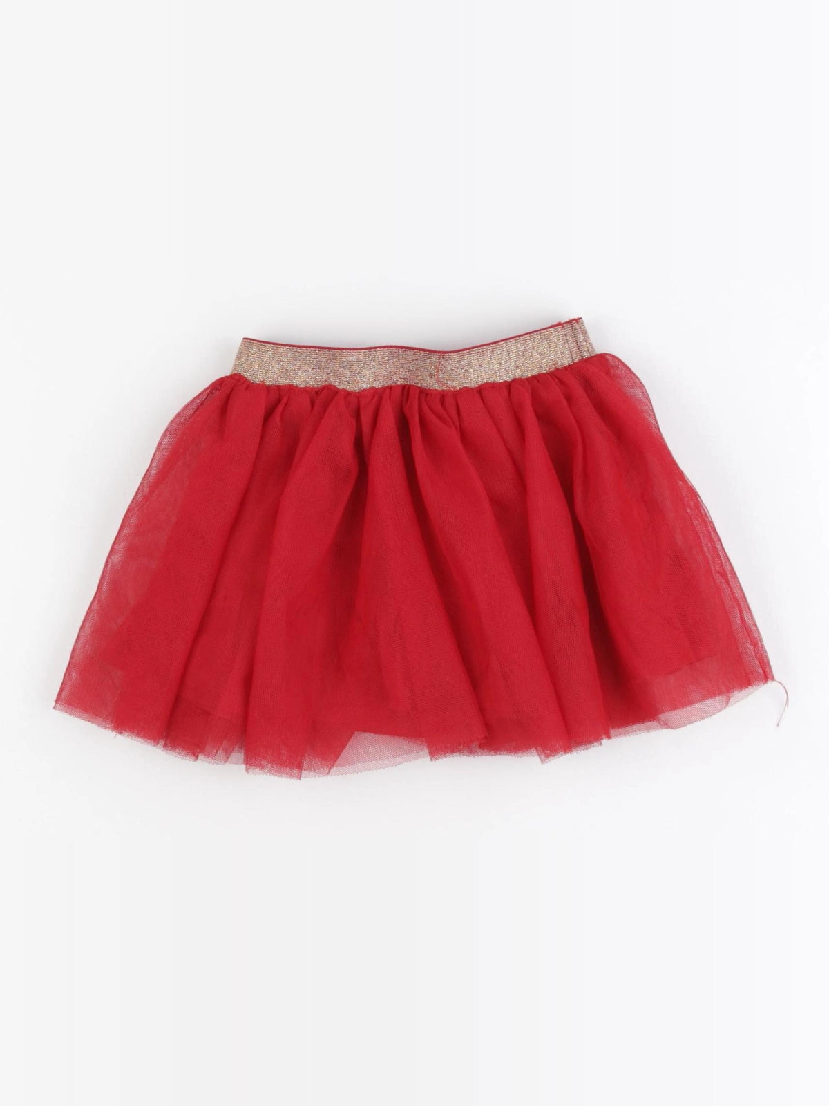 Vertbaudet - jupe rouge - 24 mois