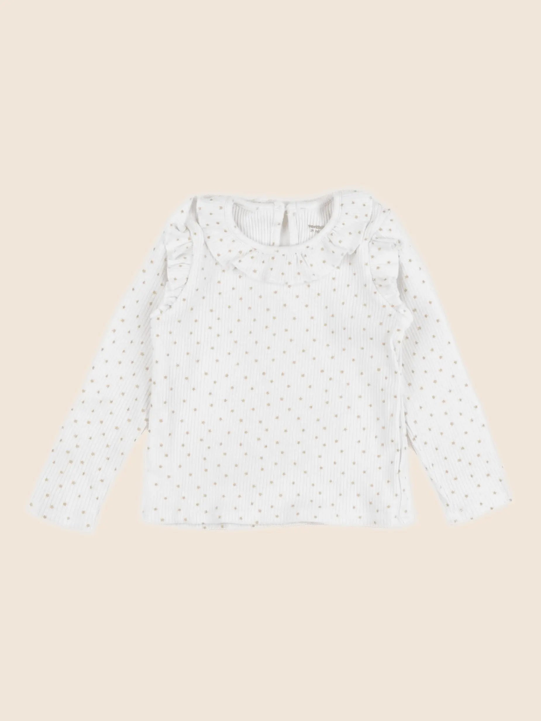 Vertbaudet - tee-shirt beige, or - 24 mois