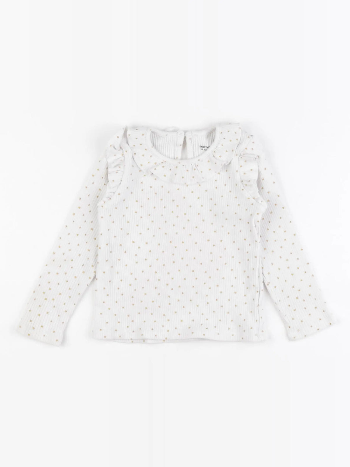 Vertbaudet - tee-shirt beige, or - 24 mois