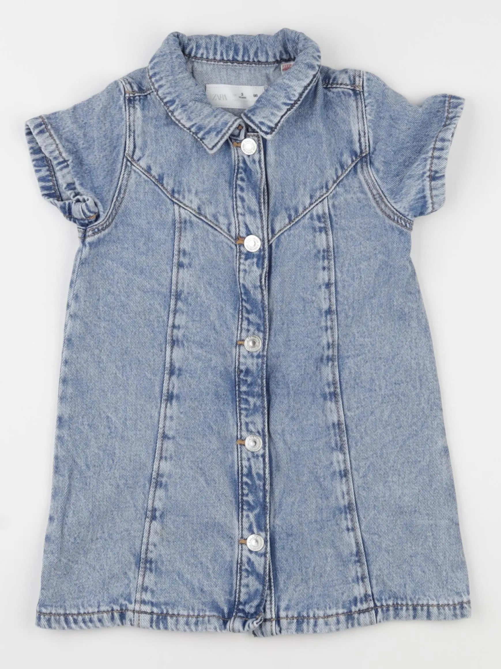 Zara - robe bleu - 3 ans