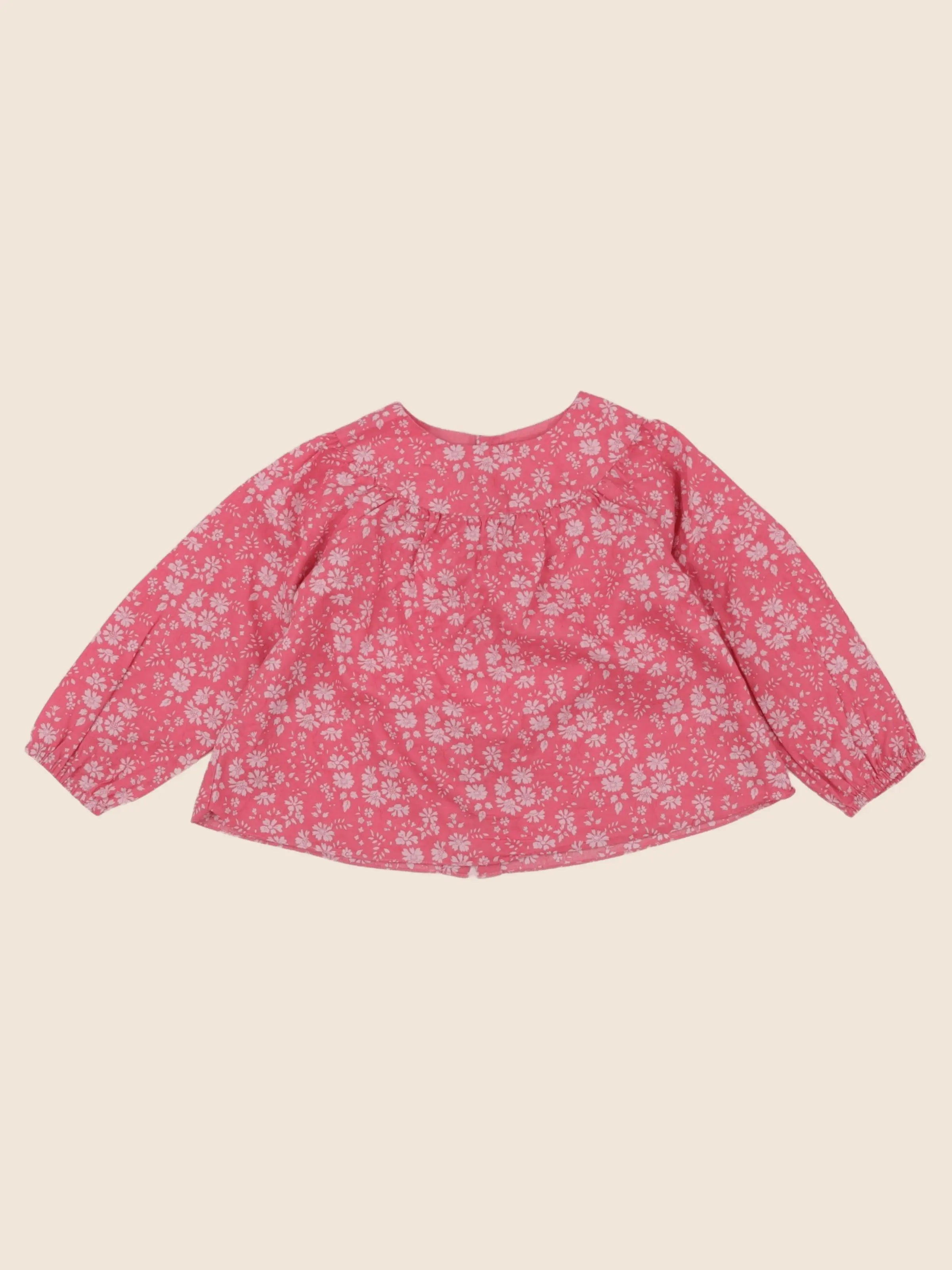 Jacadi - blouse liberty rose - 12 mois