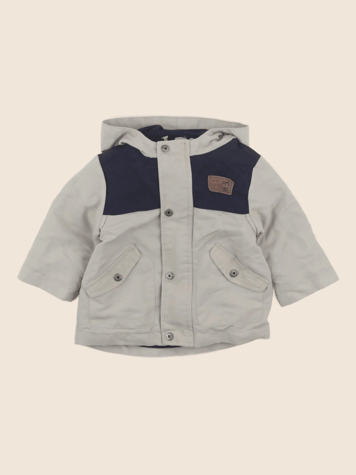 Vertbaudet - veste doublure amovible beige - 6 mois