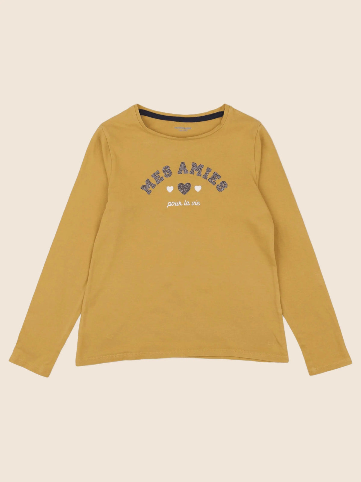 Vertbaudet - tee-shirt jaune - 8 ans