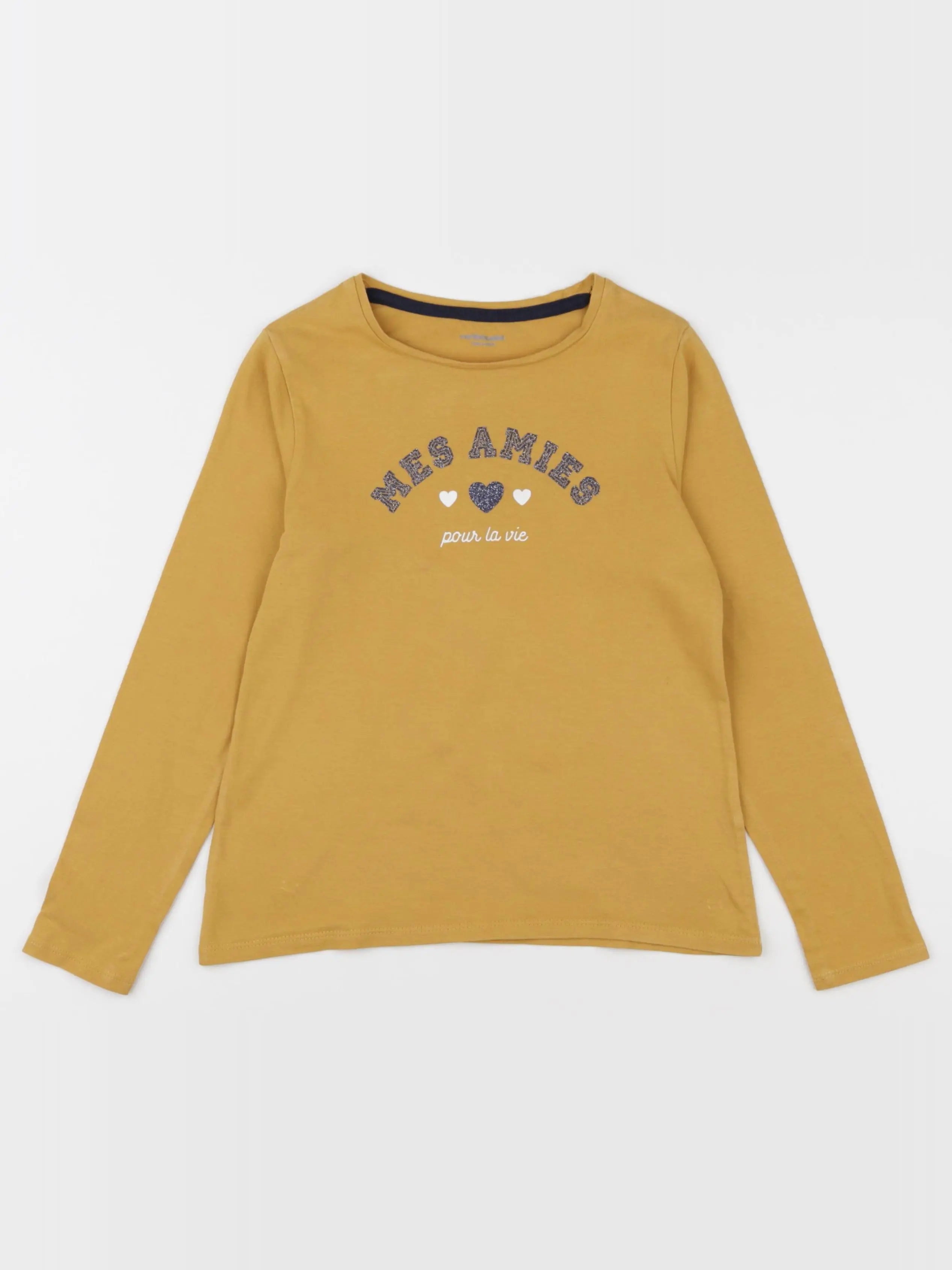 Vertbaudet - tee-shirt jaune - 8 ans