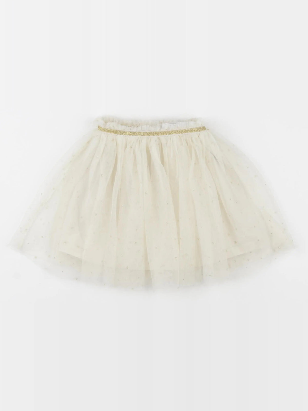 H&M - jupe or, beige - 12/18 mois