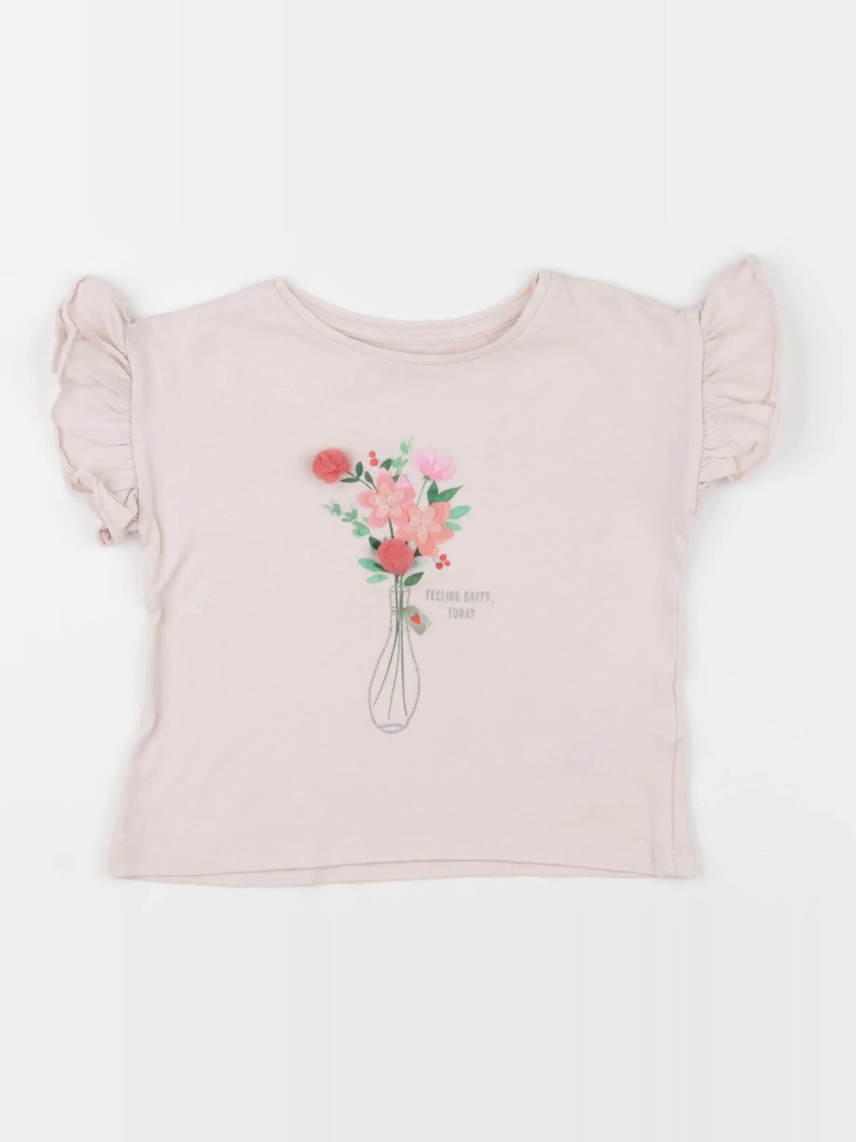Vertbaudet - tee-shirt rose - 2 ans