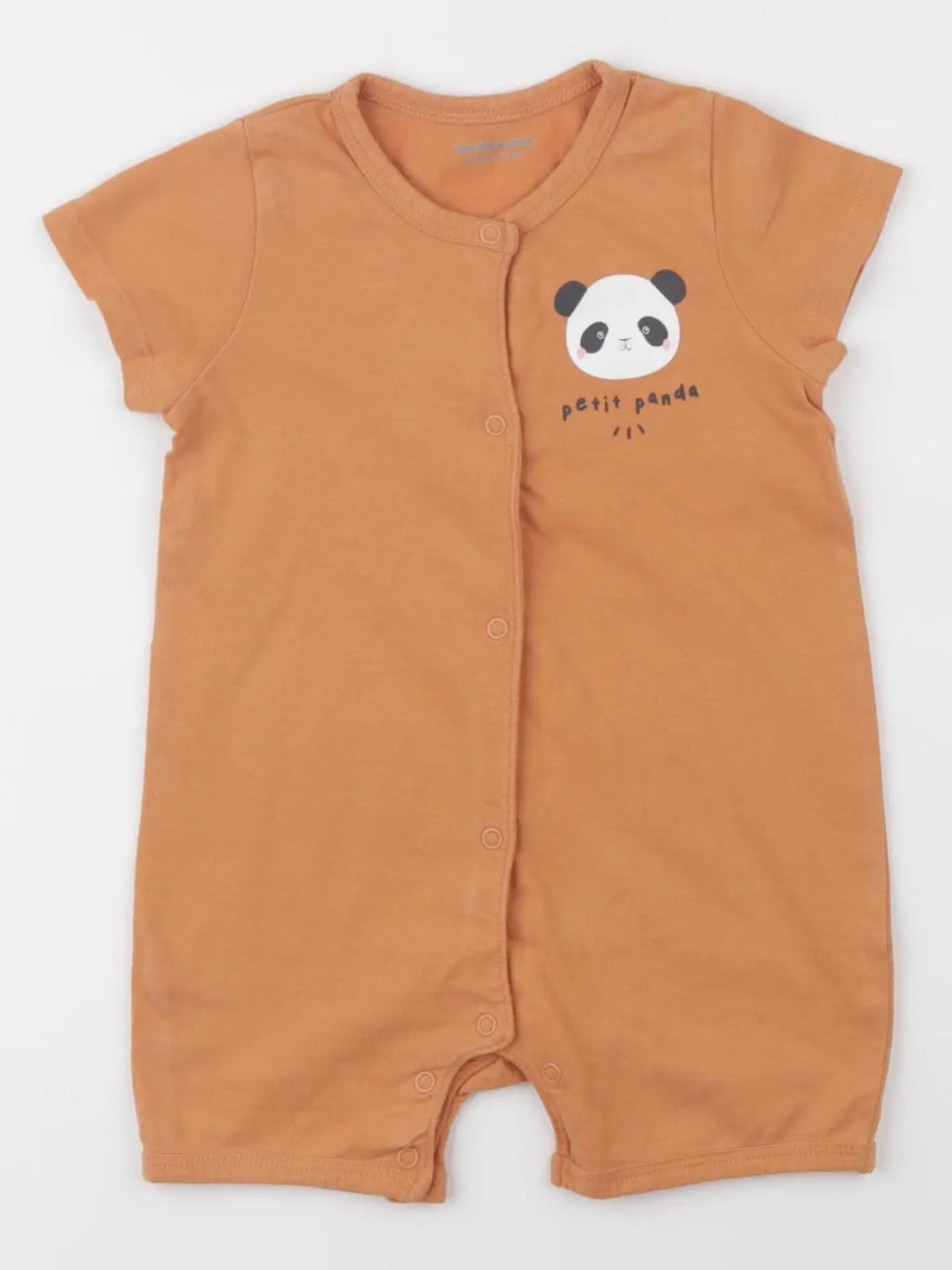 Vertbaudet - pyjama coton marron - 9 mois