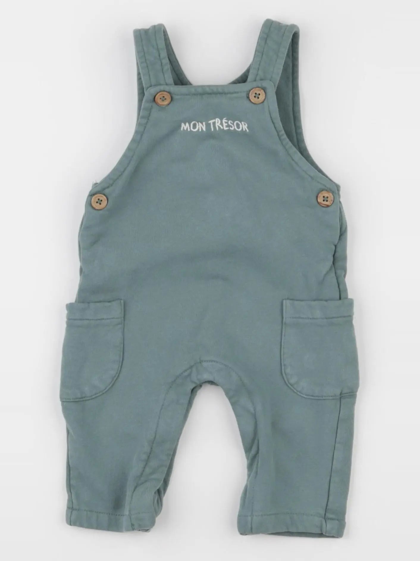 Vertbaudet - salopette bleu - 3 mois