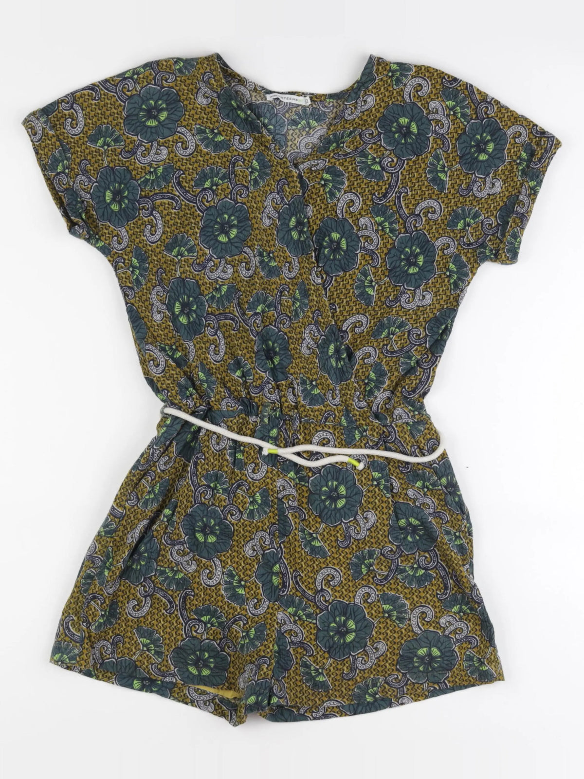 Monoprix - combinaison vert, marron - 12 ans