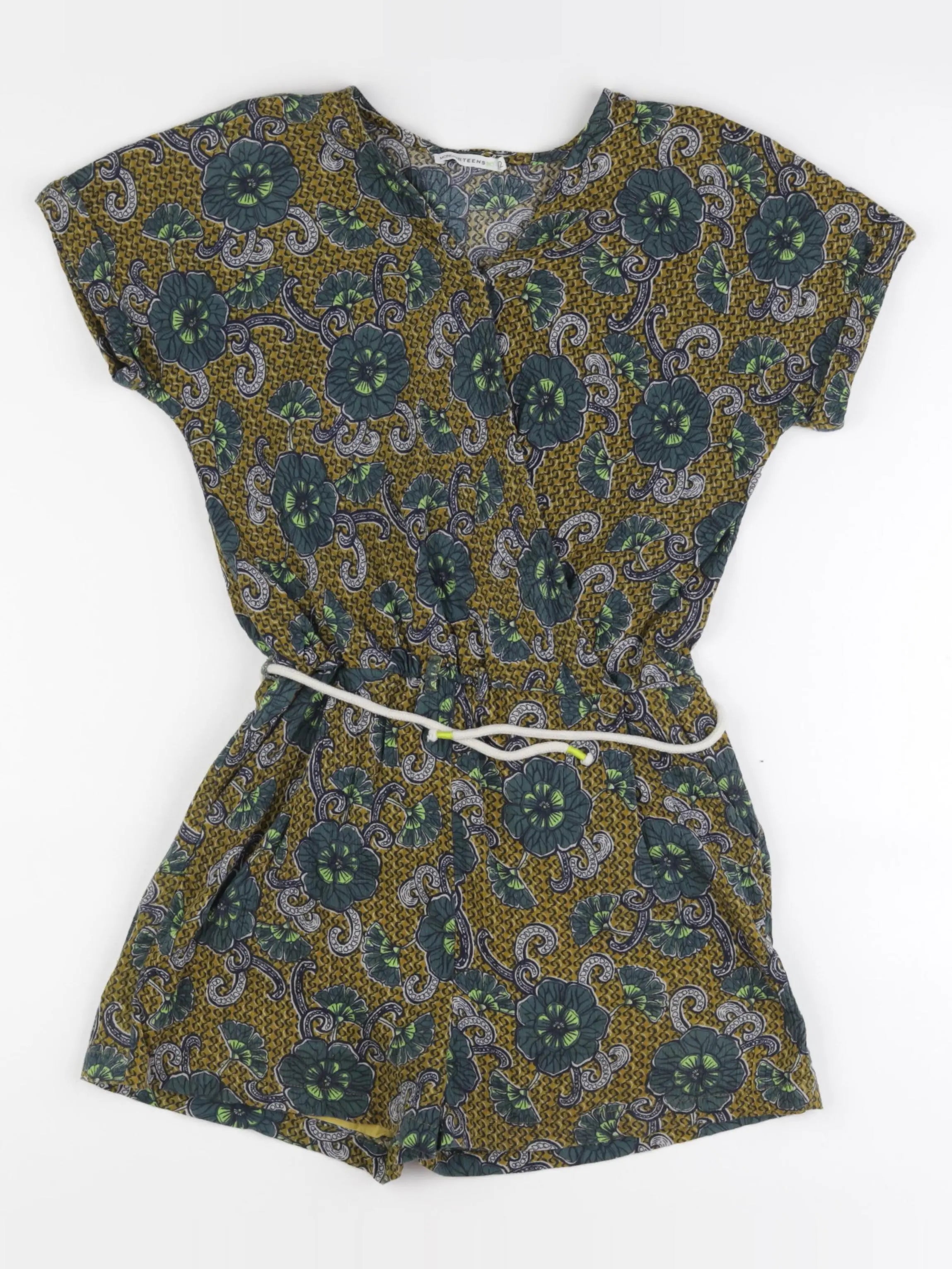 Monoprix - combinaison vert, marron - 12 ans