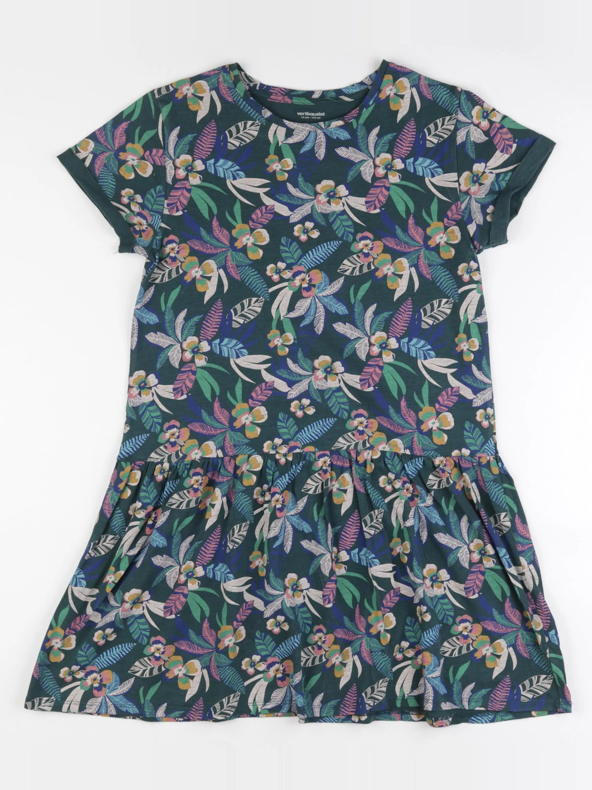 Vertbaudet - robe vert - 12 ans