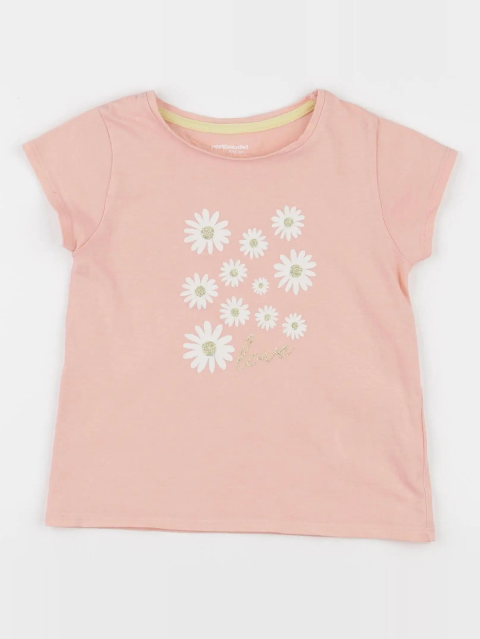 Vertbaudet - tee-shirt rose - 4 ans