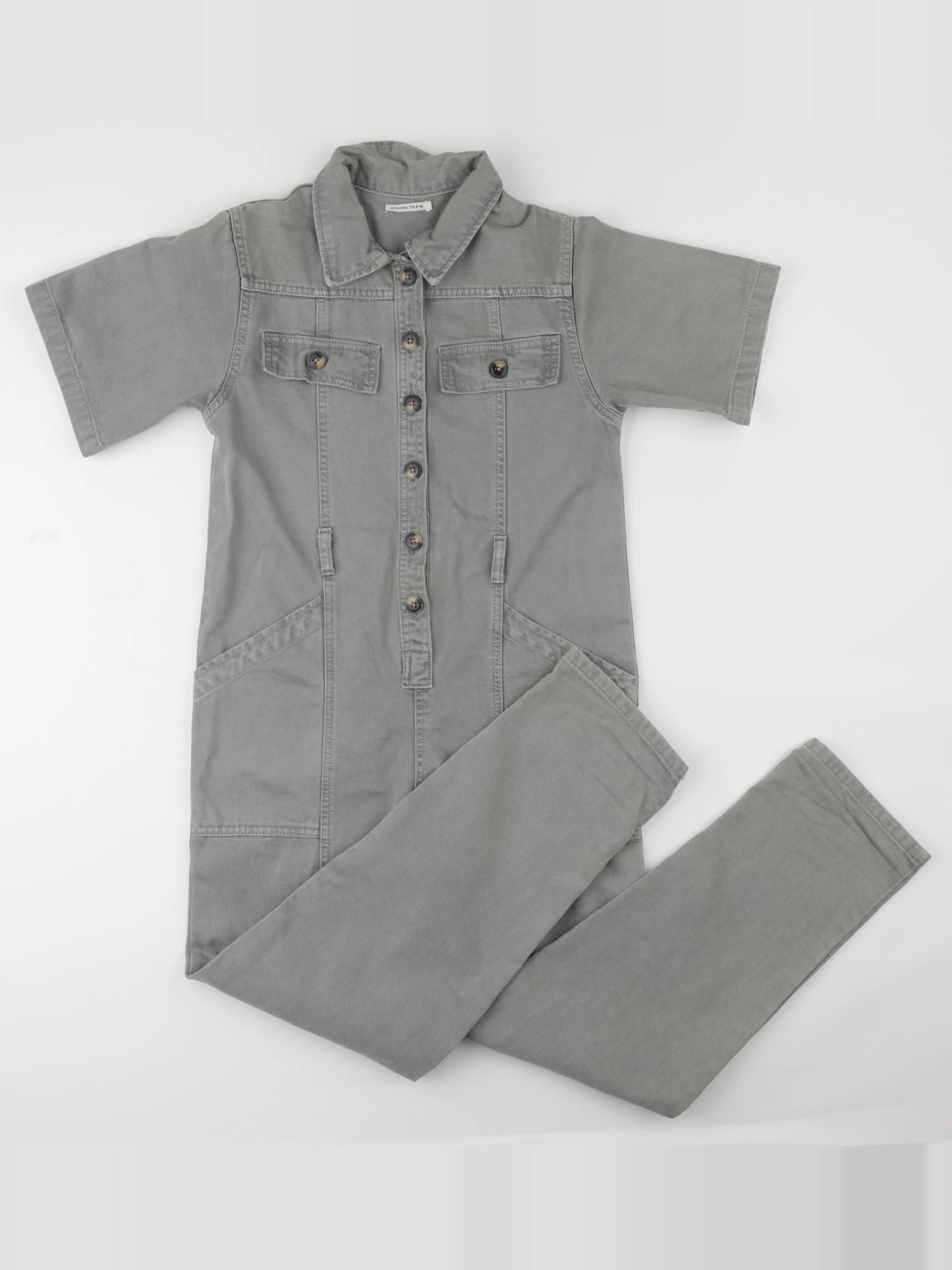 Monoprix - combinaison vert - 12 ans