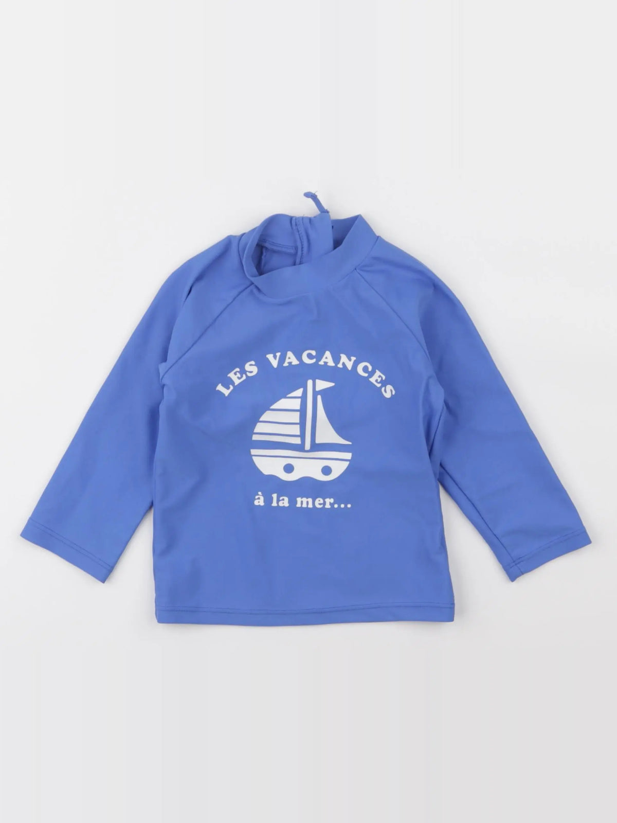 Vertbaudet - tee-shirt de bain bleu - 12 mois